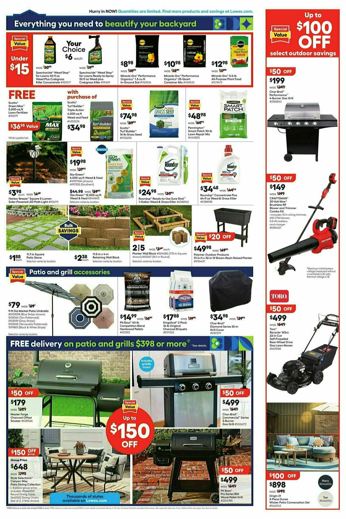 Lowe's Weekly Ad from April 18