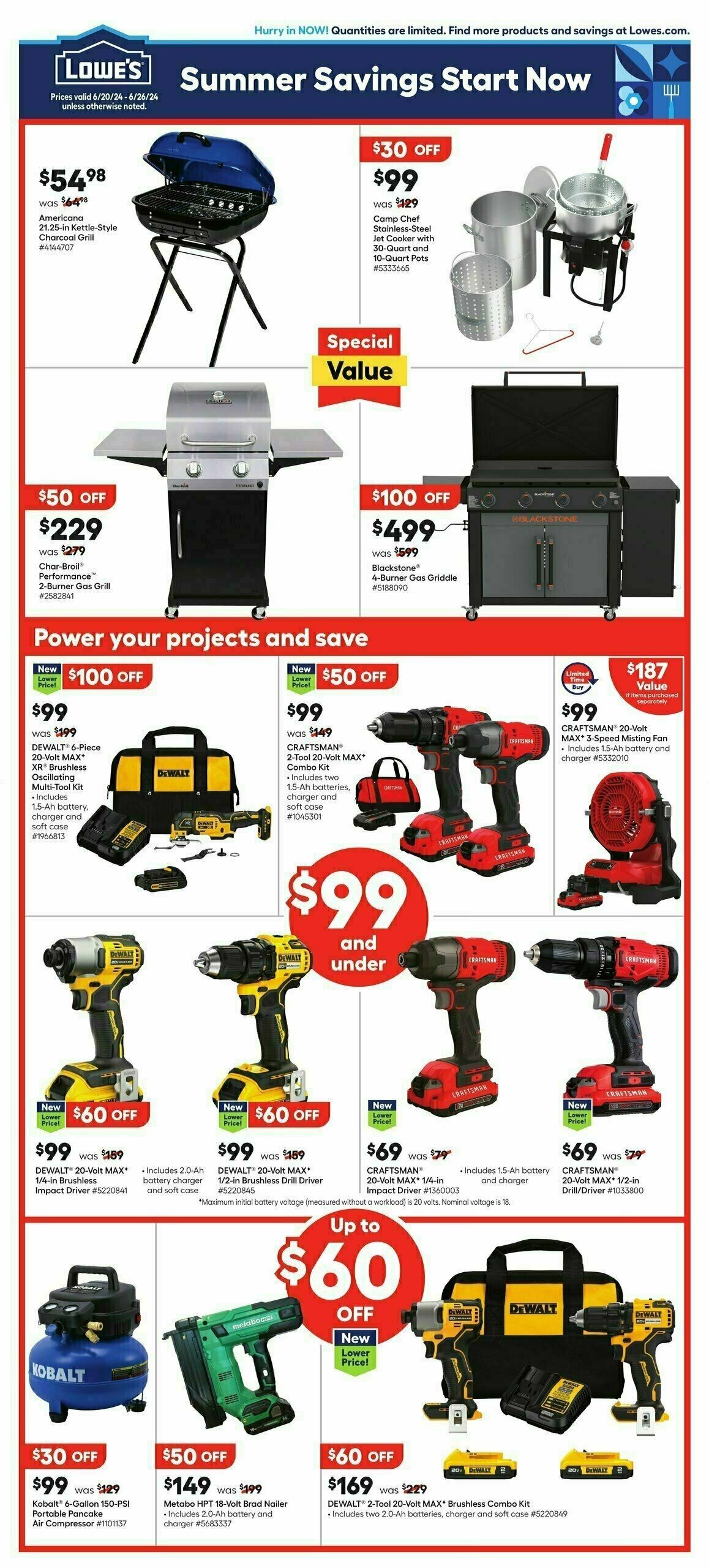 Lowe's Weekly Ad from June 20