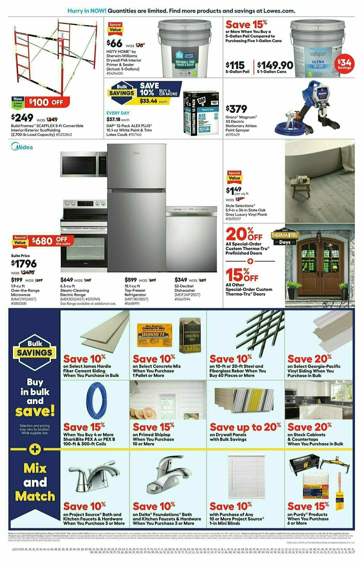 Lowe's Pro Ad Weekly Ad from January 13