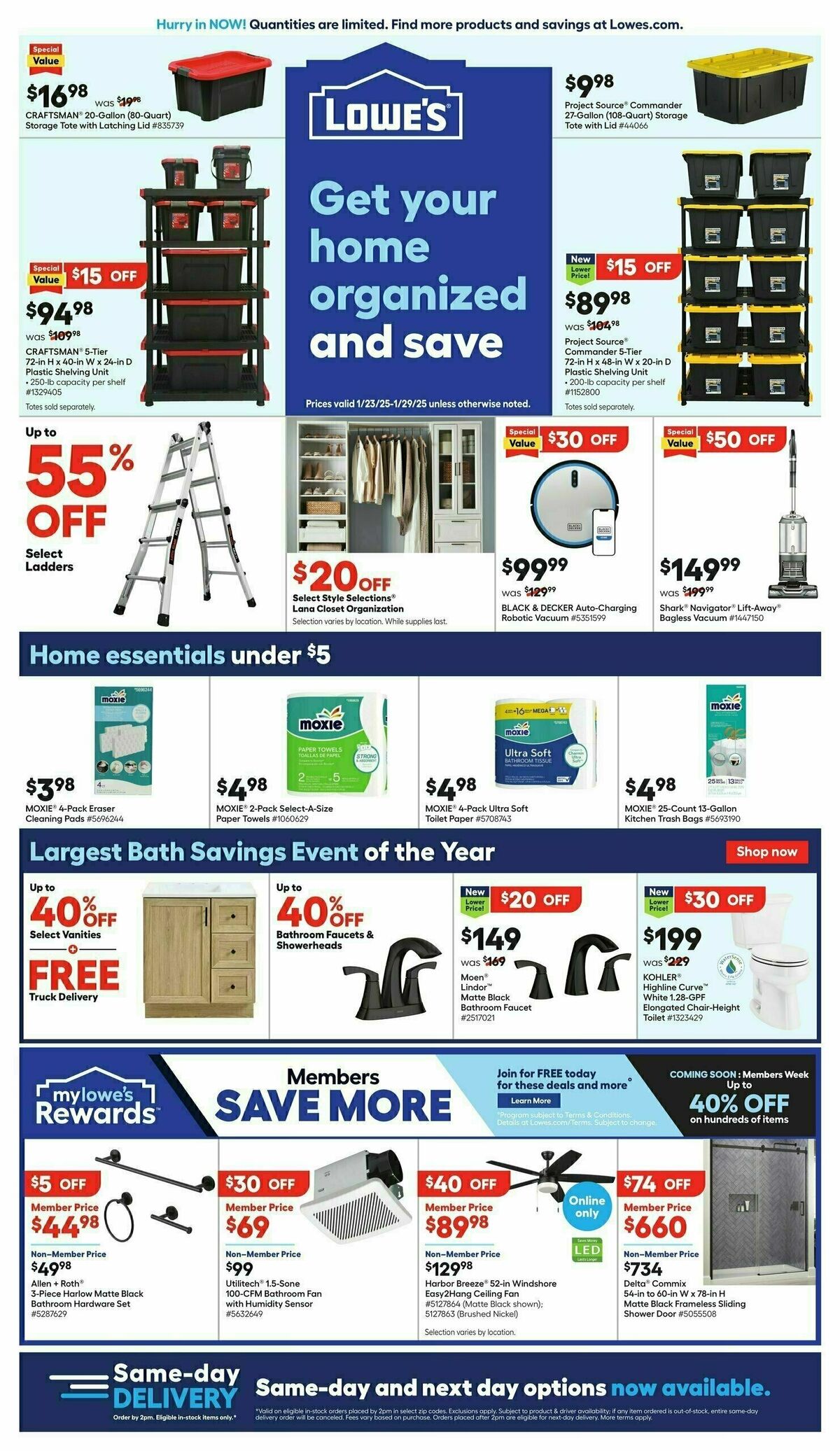 Lowe's Weekly Ad from January 23