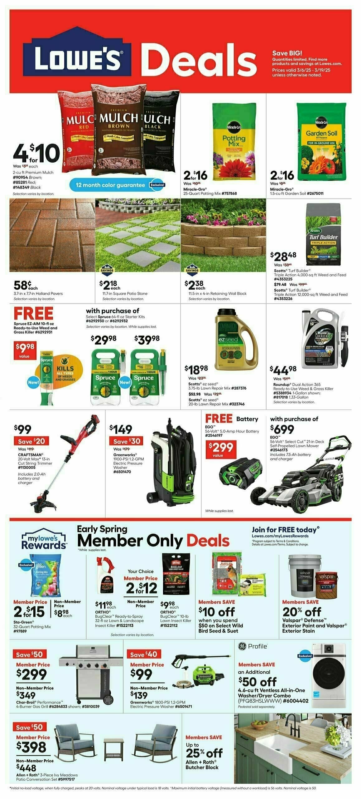 Lowe's Weekly Ad from March 6