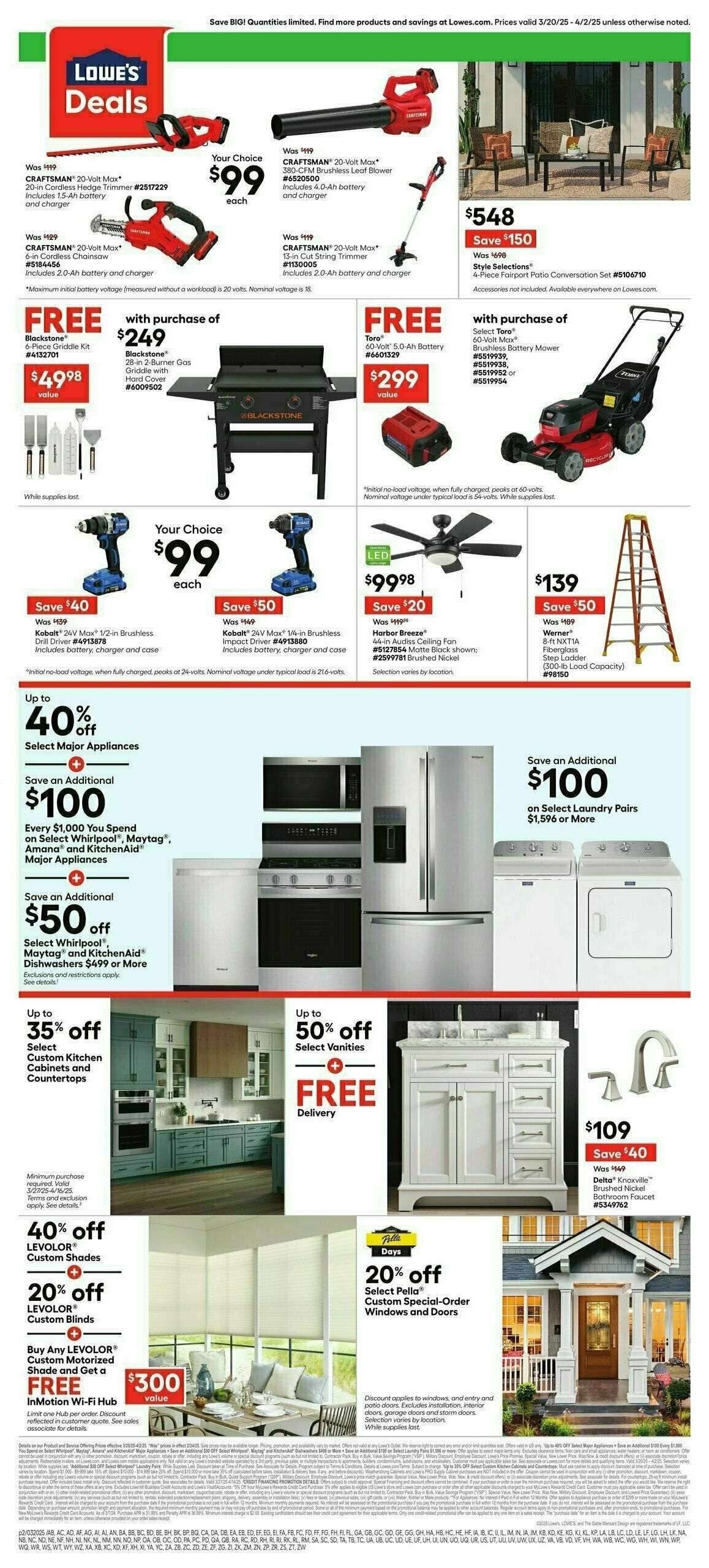 Lowe's Weekly Ad from March 20