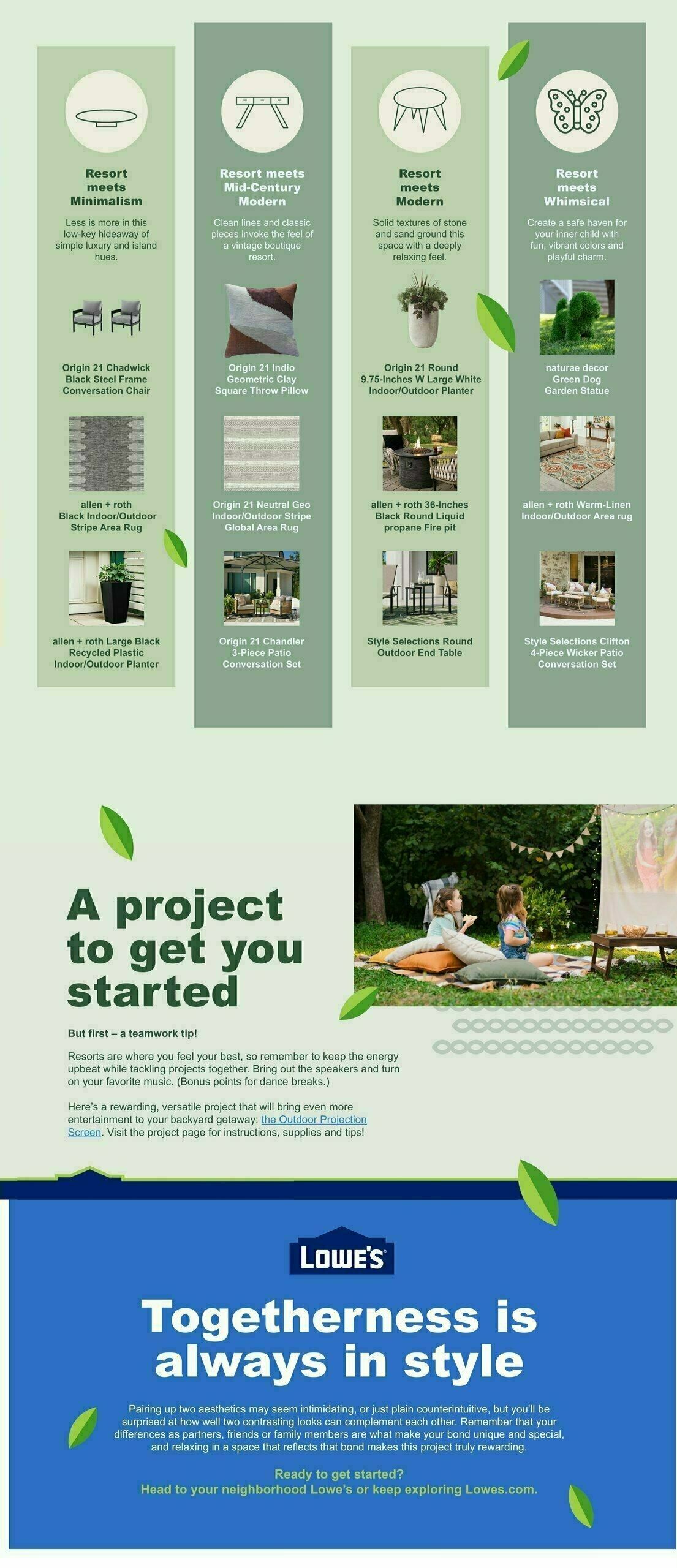 Lowe's Spring Style Catalog Weekly Ad from April 2