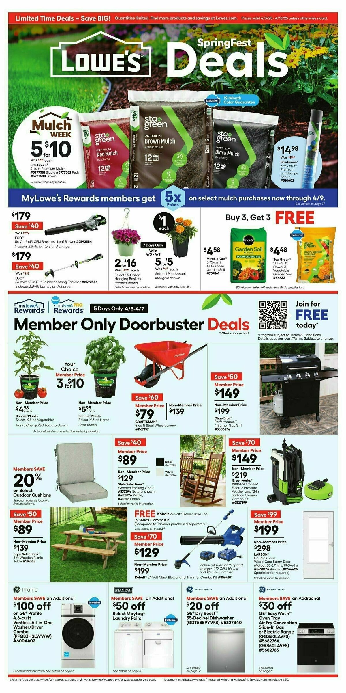 Lowe's Weekly Ad from April 3