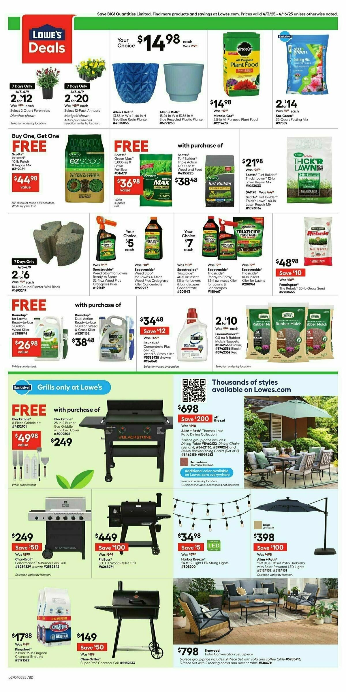 Lowe's Weekly Ad from April 3
