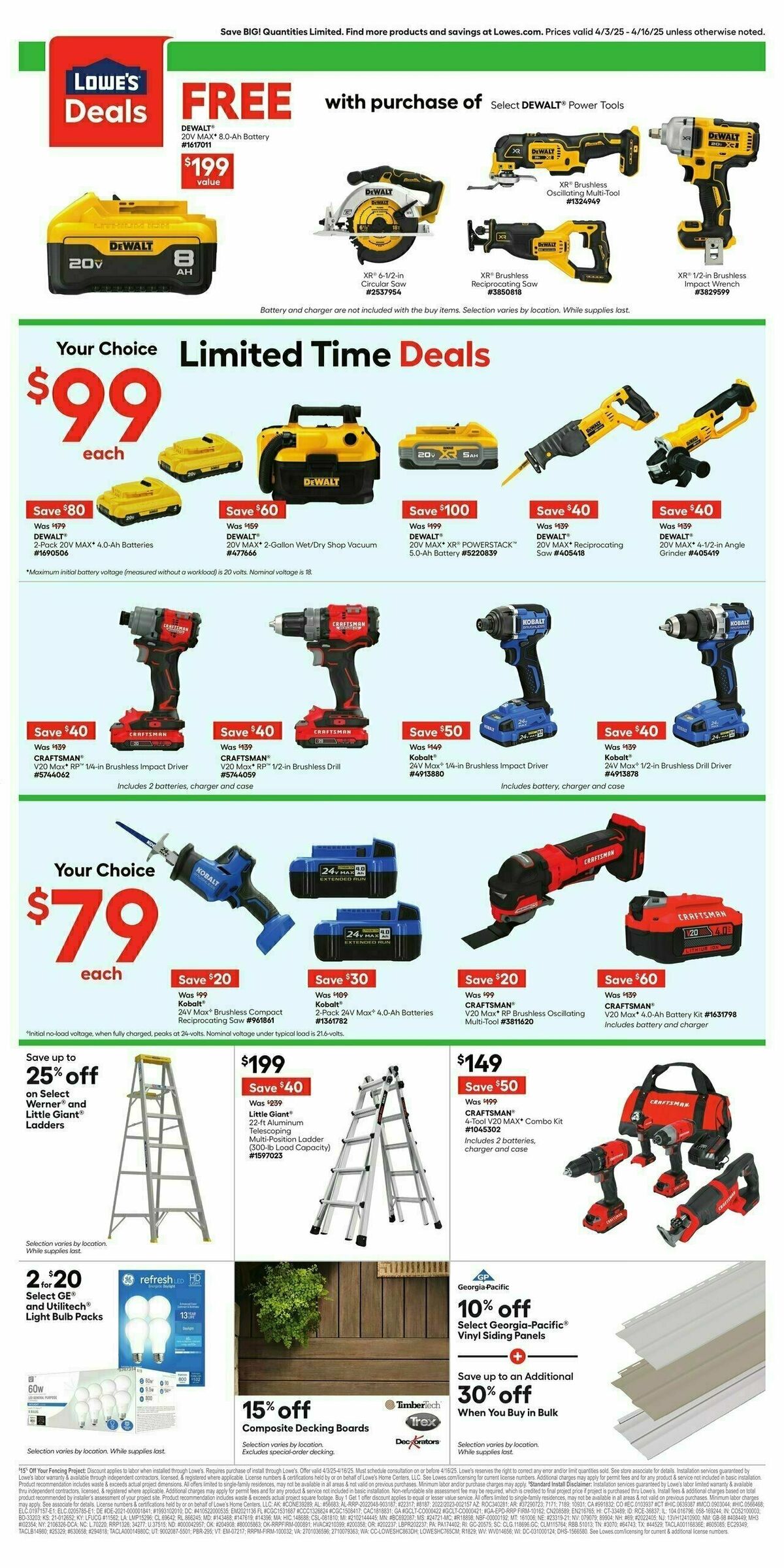 Lowe's Weekly Ad from April 3