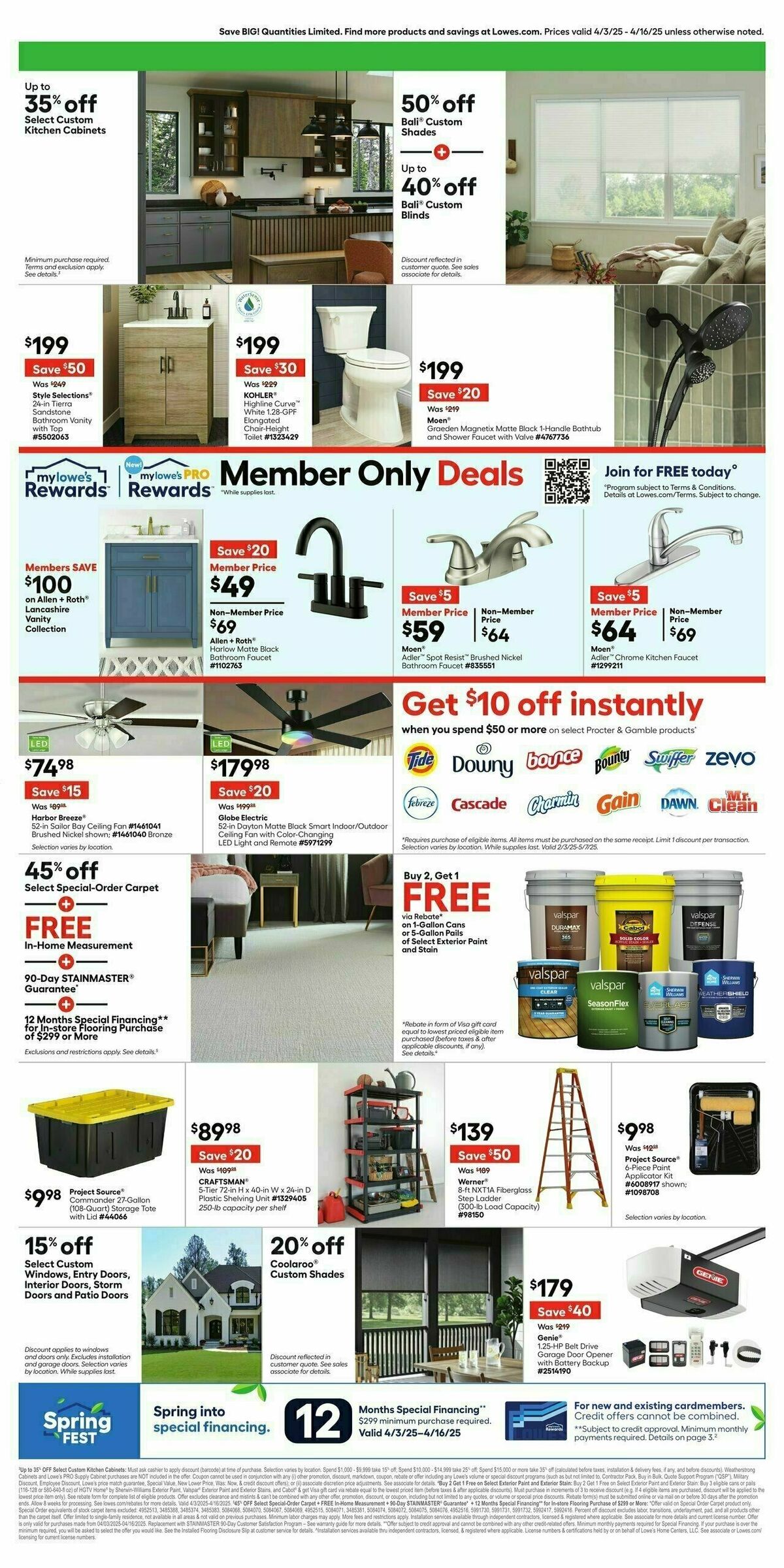 Lowe's Weekly Ad from April 3