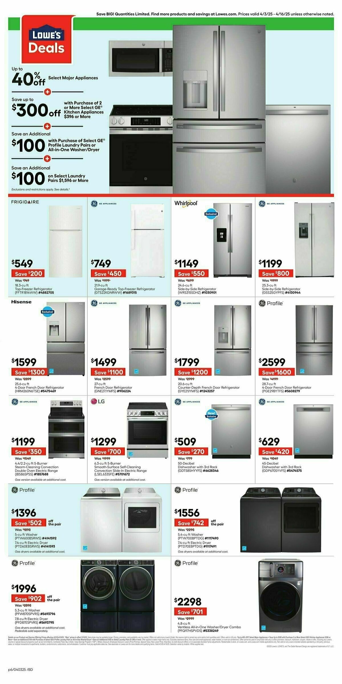Lowe's Weekly Ad from April 3