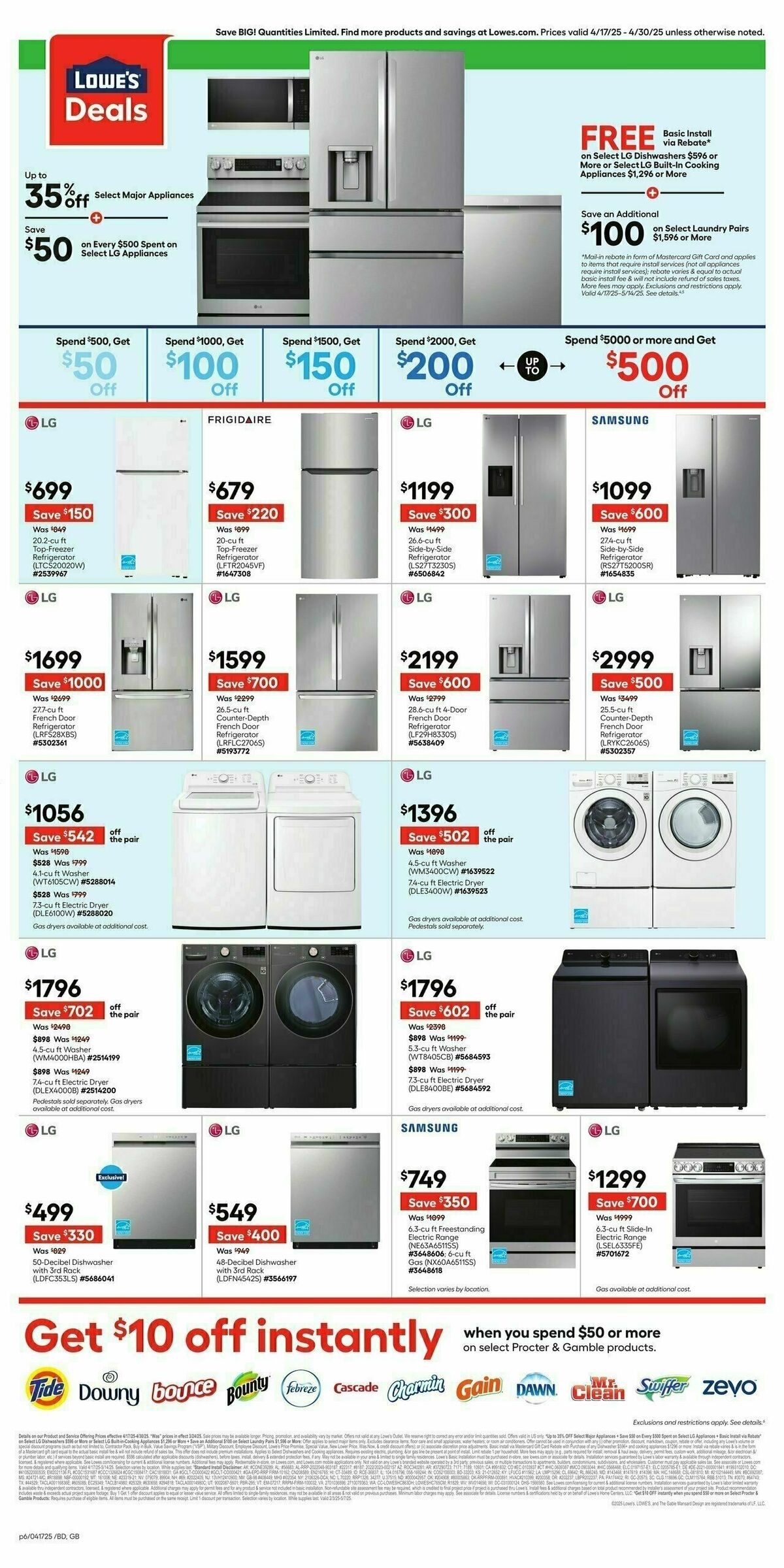 Lowe's Weekly Ad from April 17