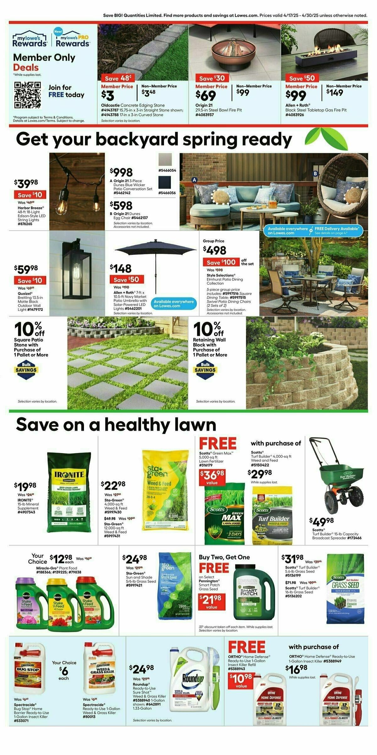 Lowe's Weekly Ad from April 17