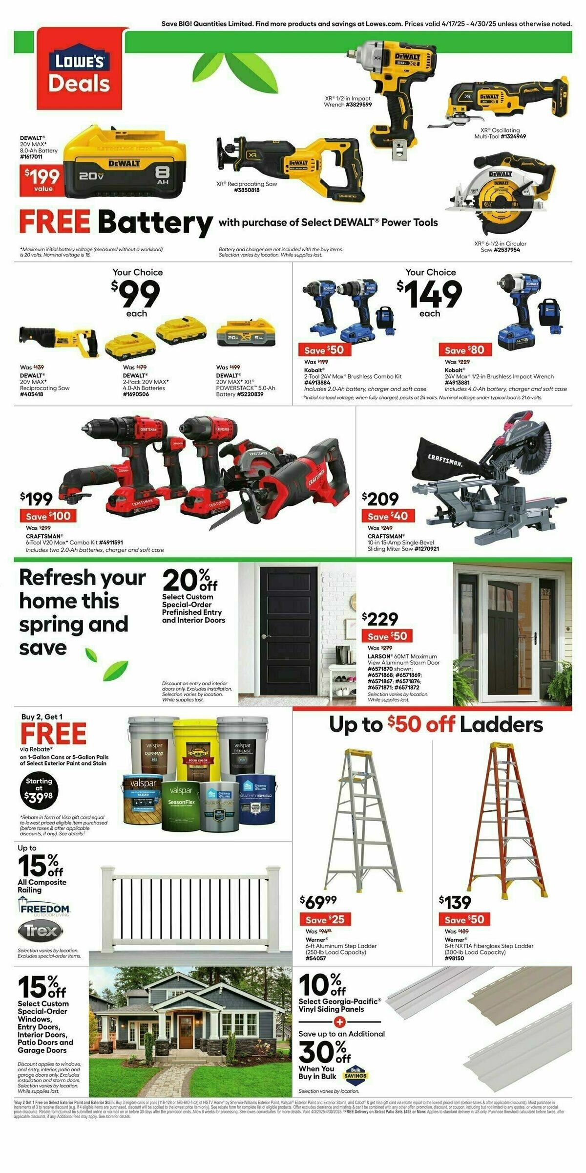 Lowe's Weekly Ad from April 17