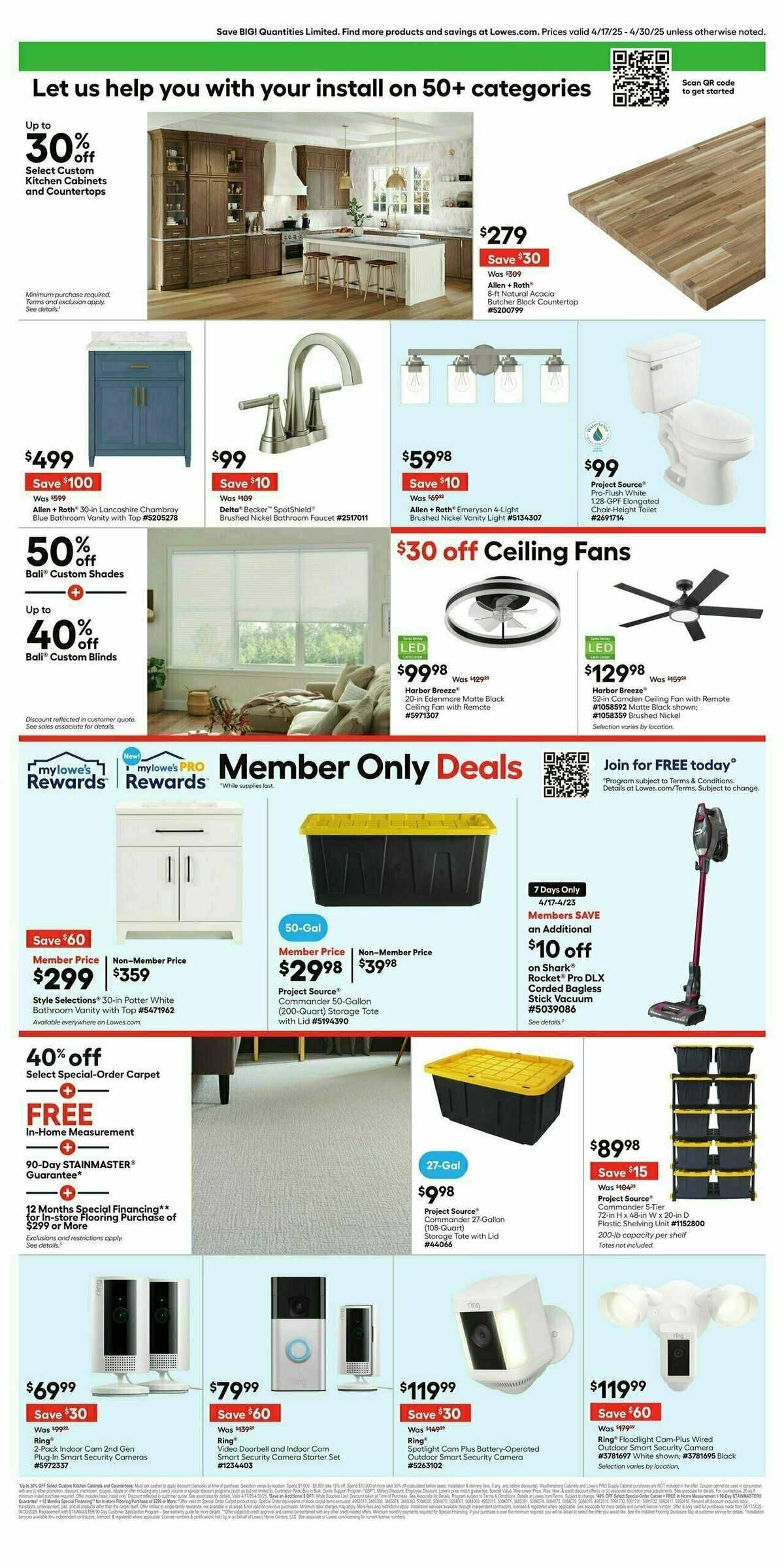 Lowe's Weekly Ad from April 17