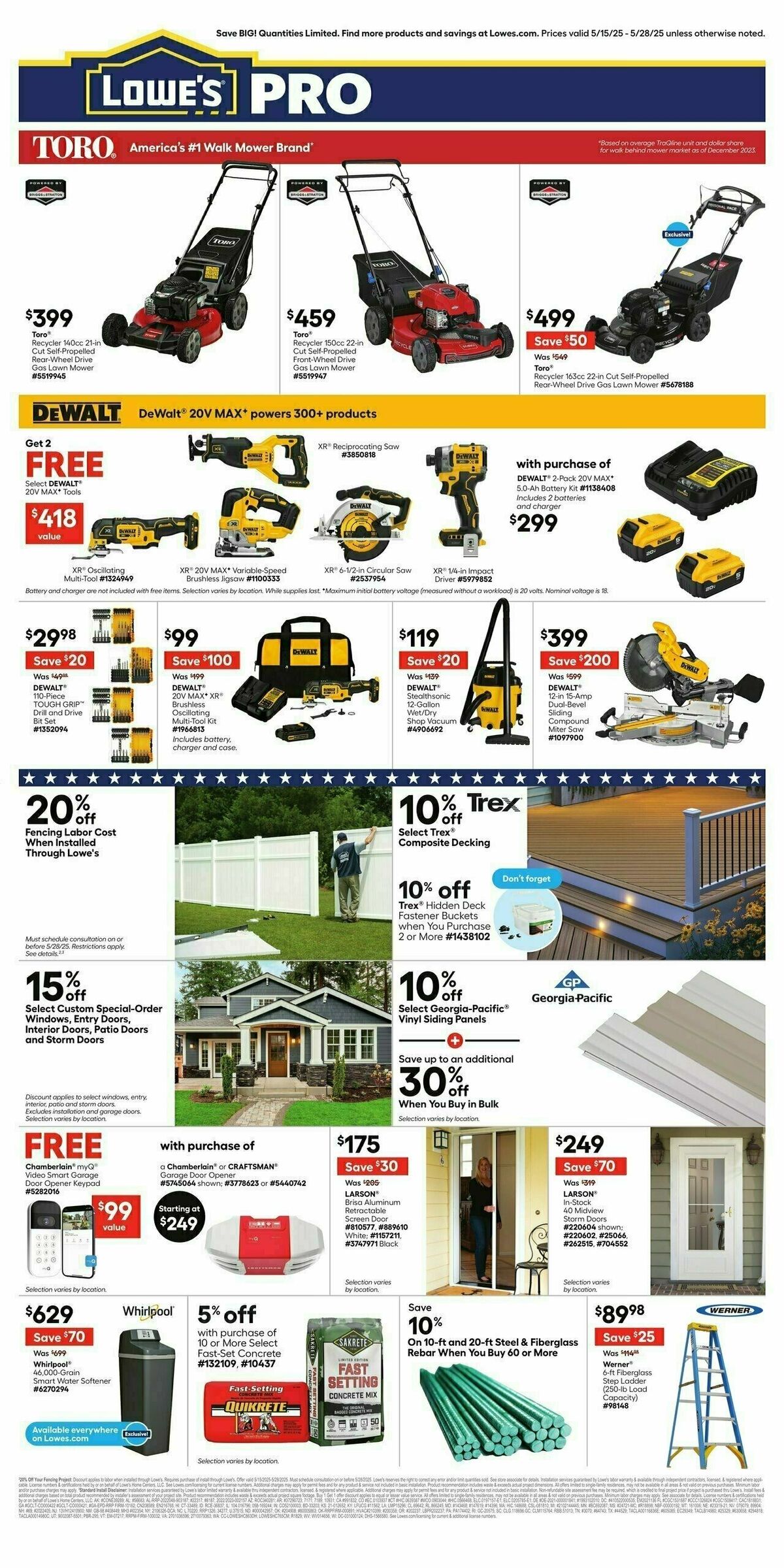 Lowe's Weekly Ad from May 15