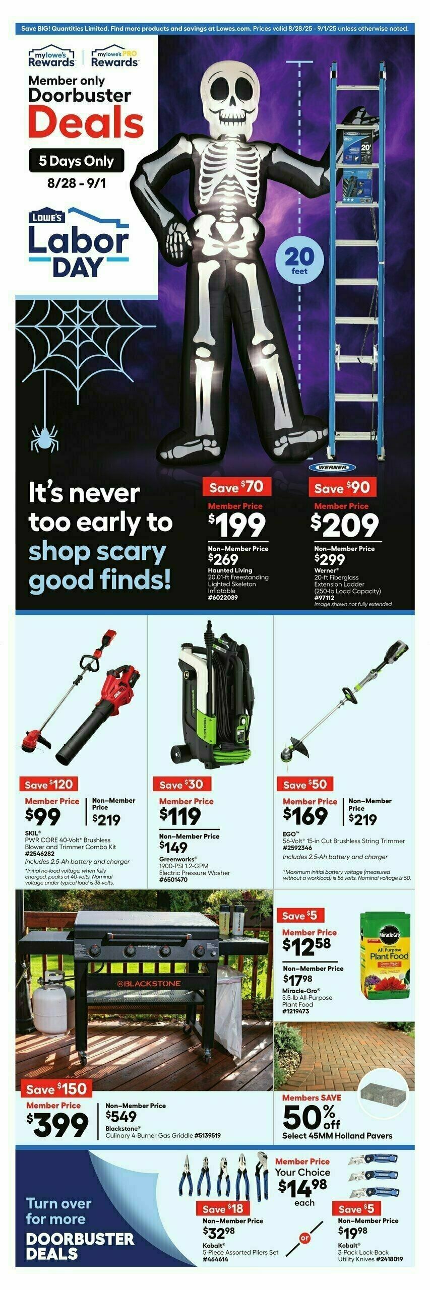 Lowe's Weekly Ad from August 28