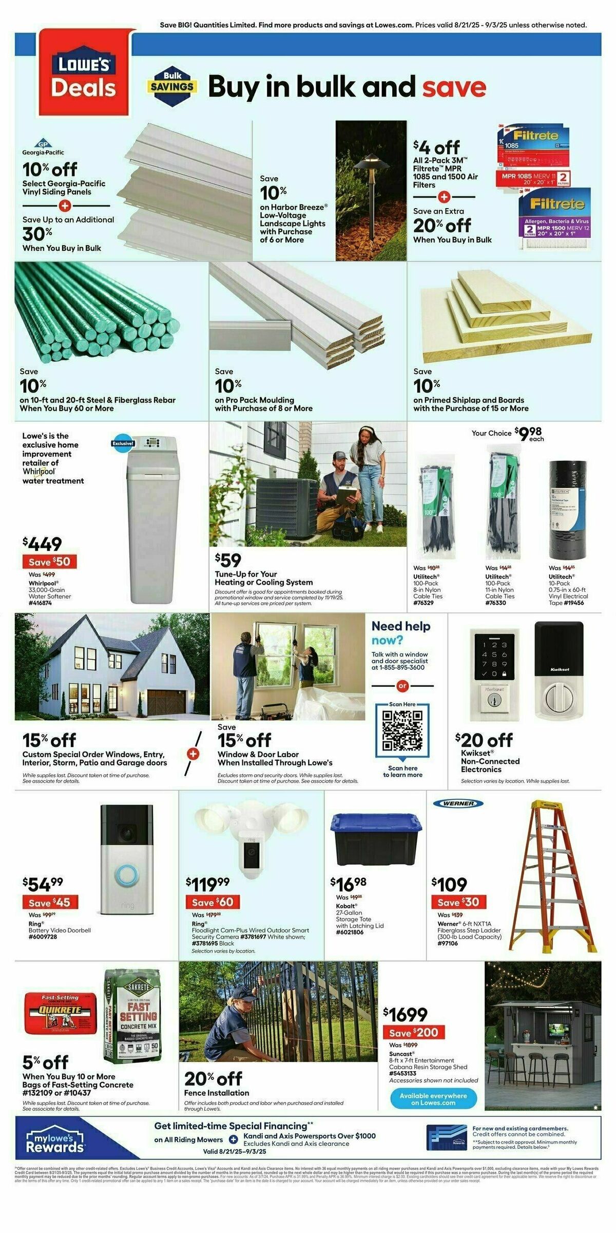 Lowe's Weekly Ad from August 28
