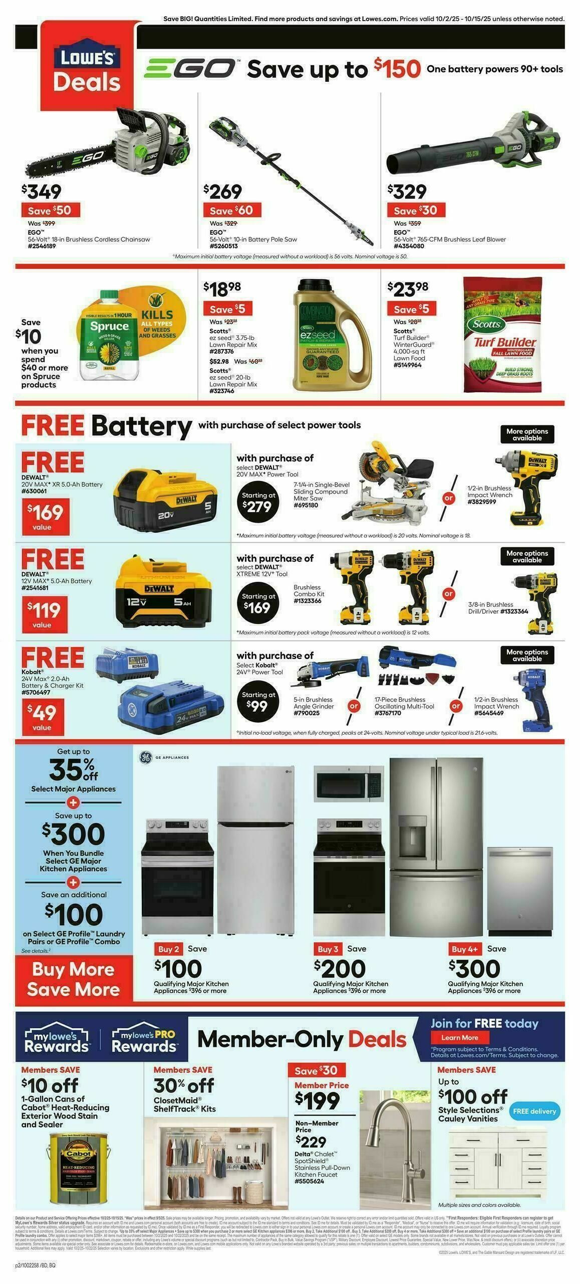 Lowe's Weekly Ad from October 2