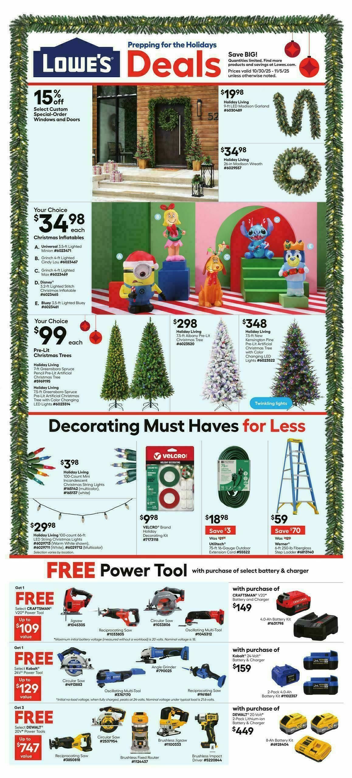 Lowe's Weekly Ad from October 30