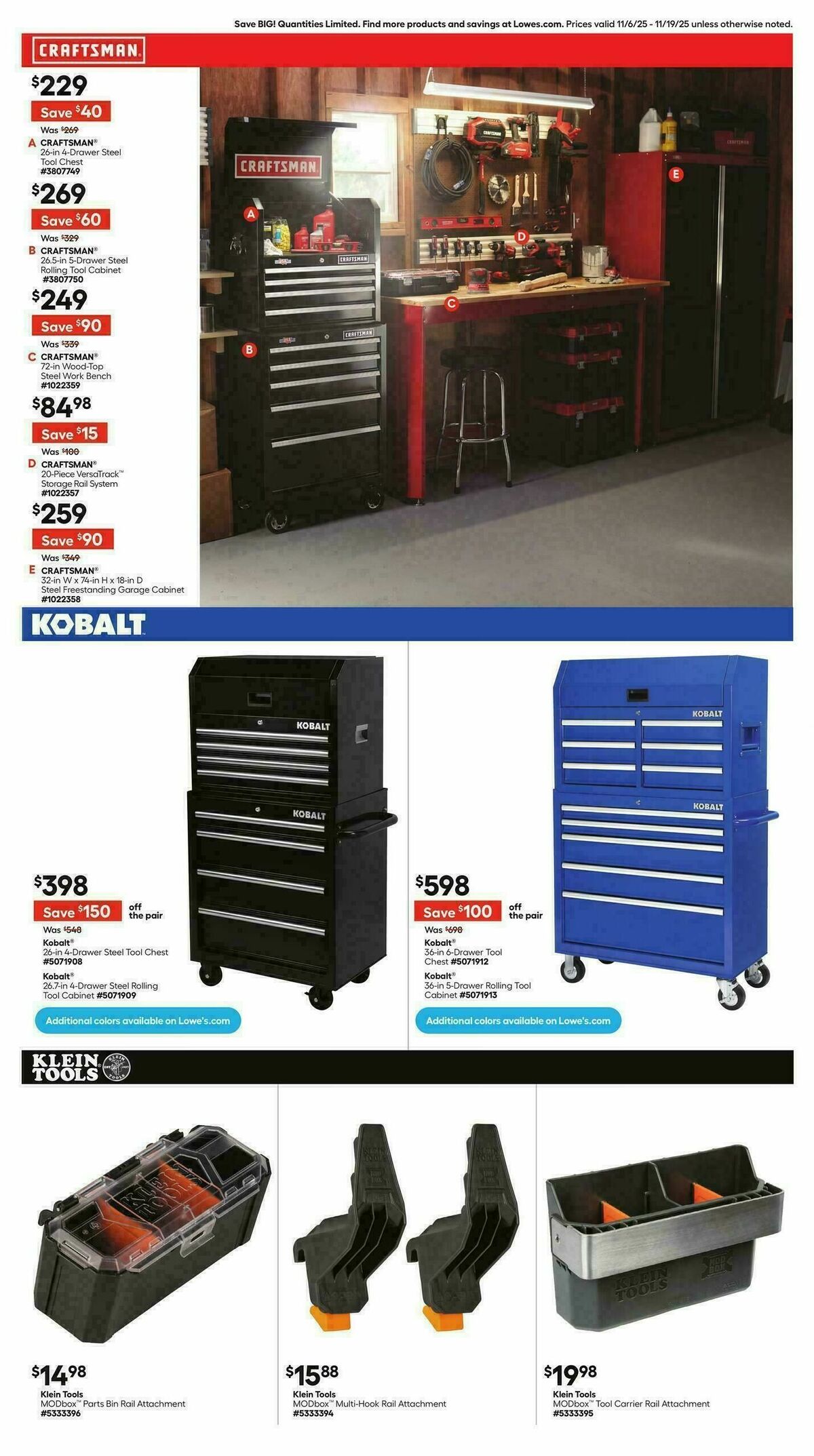 Lowe's Weekly Ad from November 6