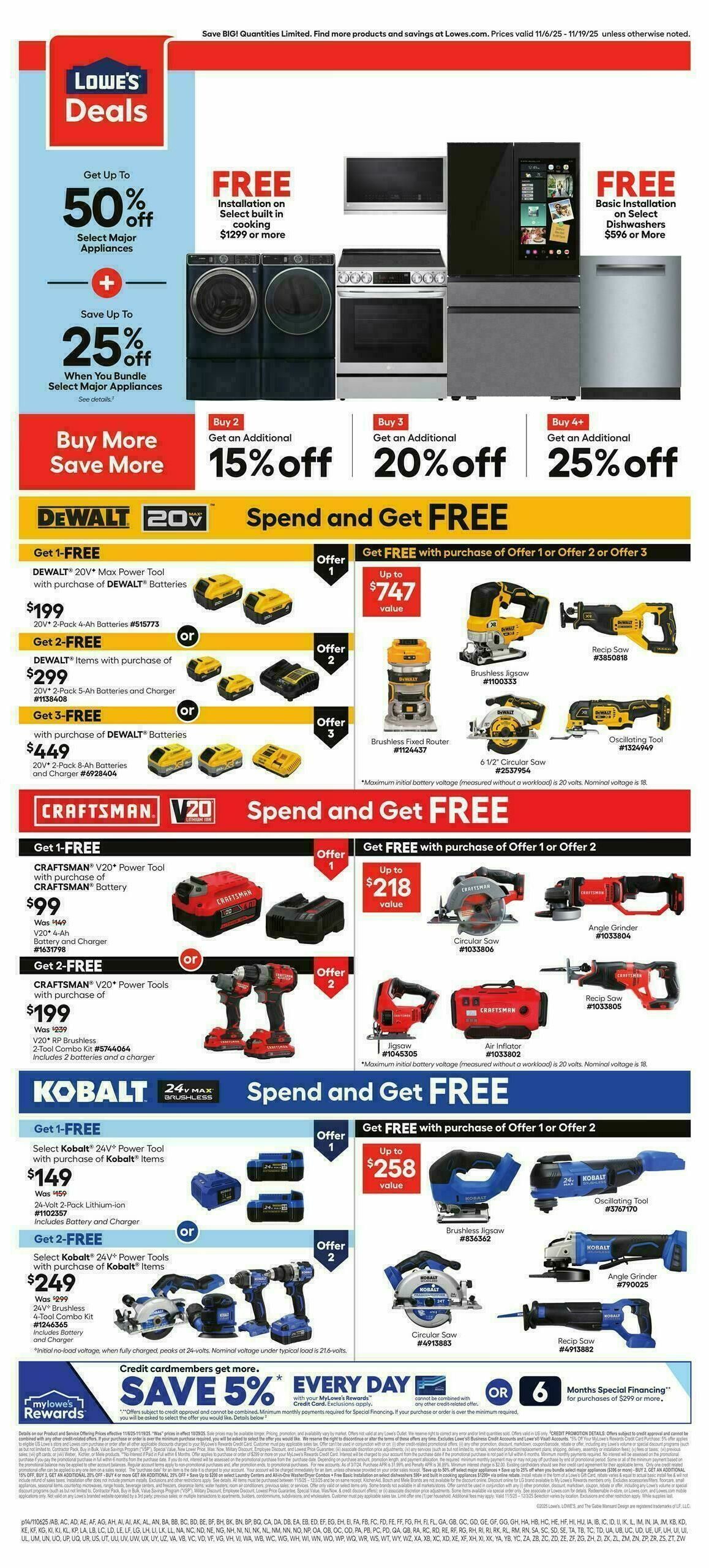 Lowe's Weekly Ad from November 6