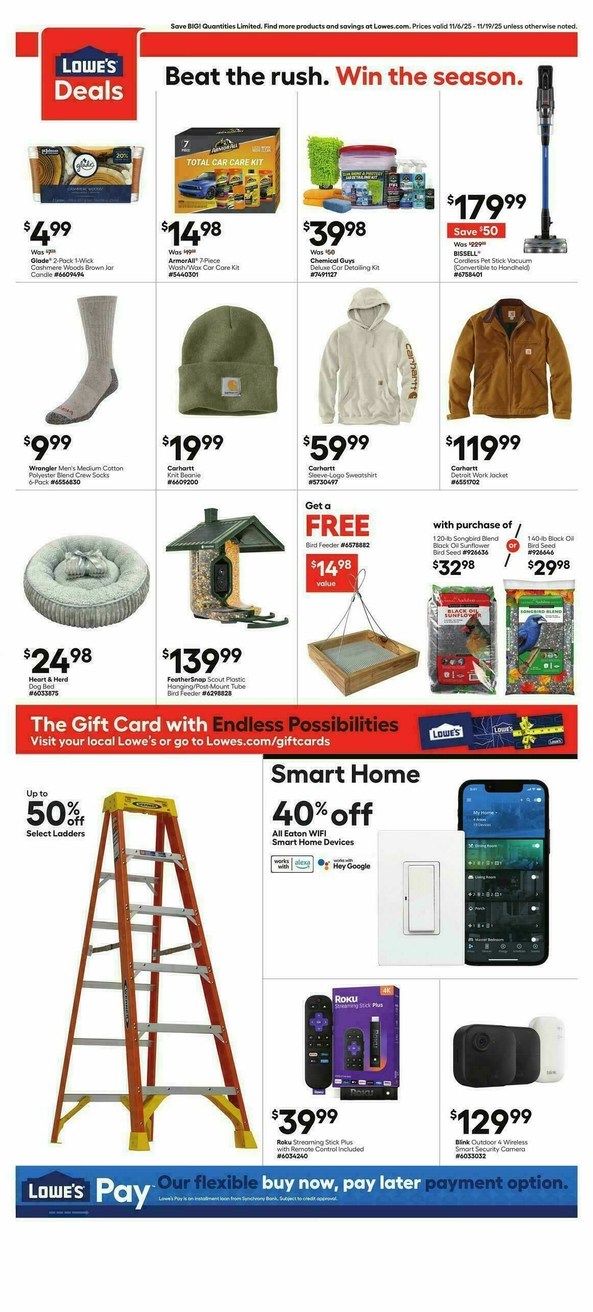 Lowe's Weekly Ad from November 6