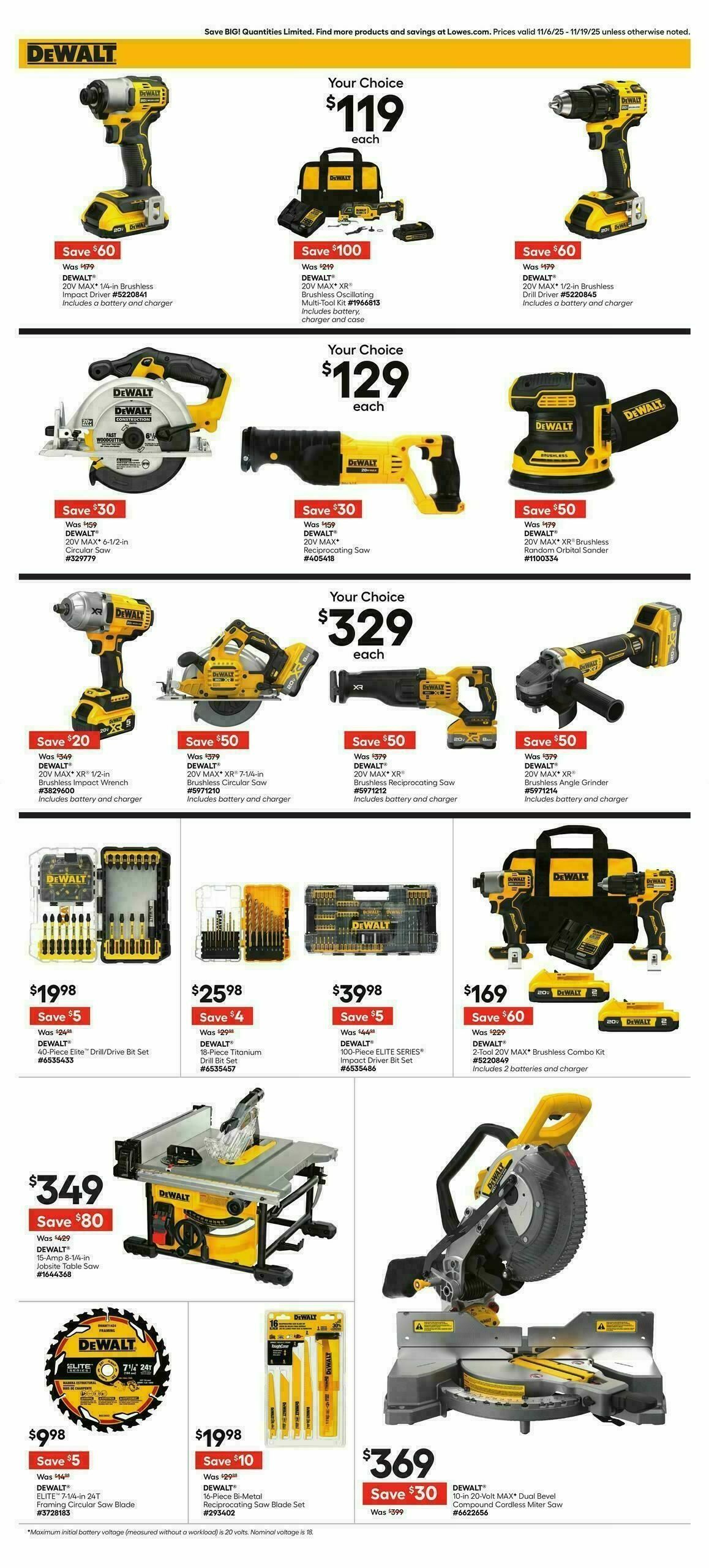 Lowe's Weekly Ad from November 6