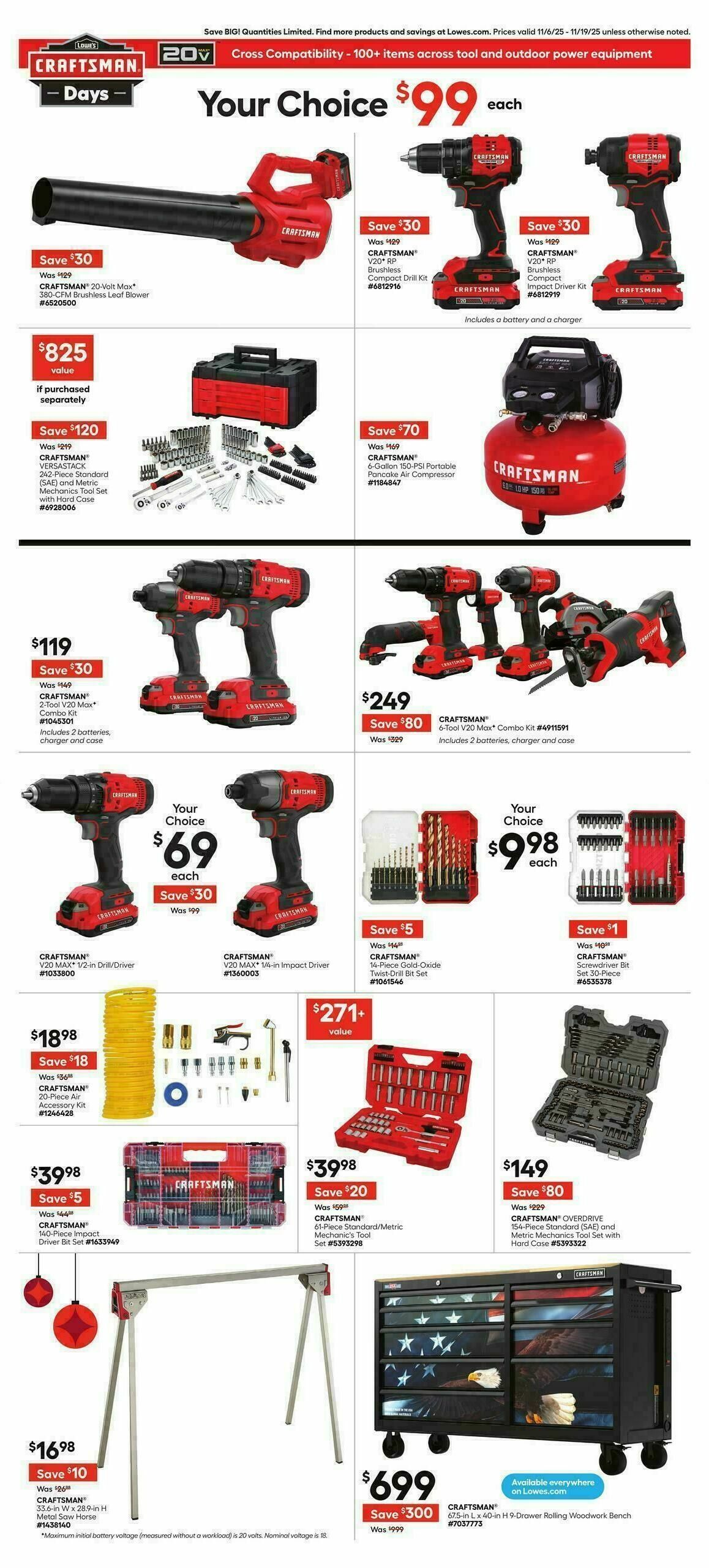 Lowe's Weekly Ad from November 6