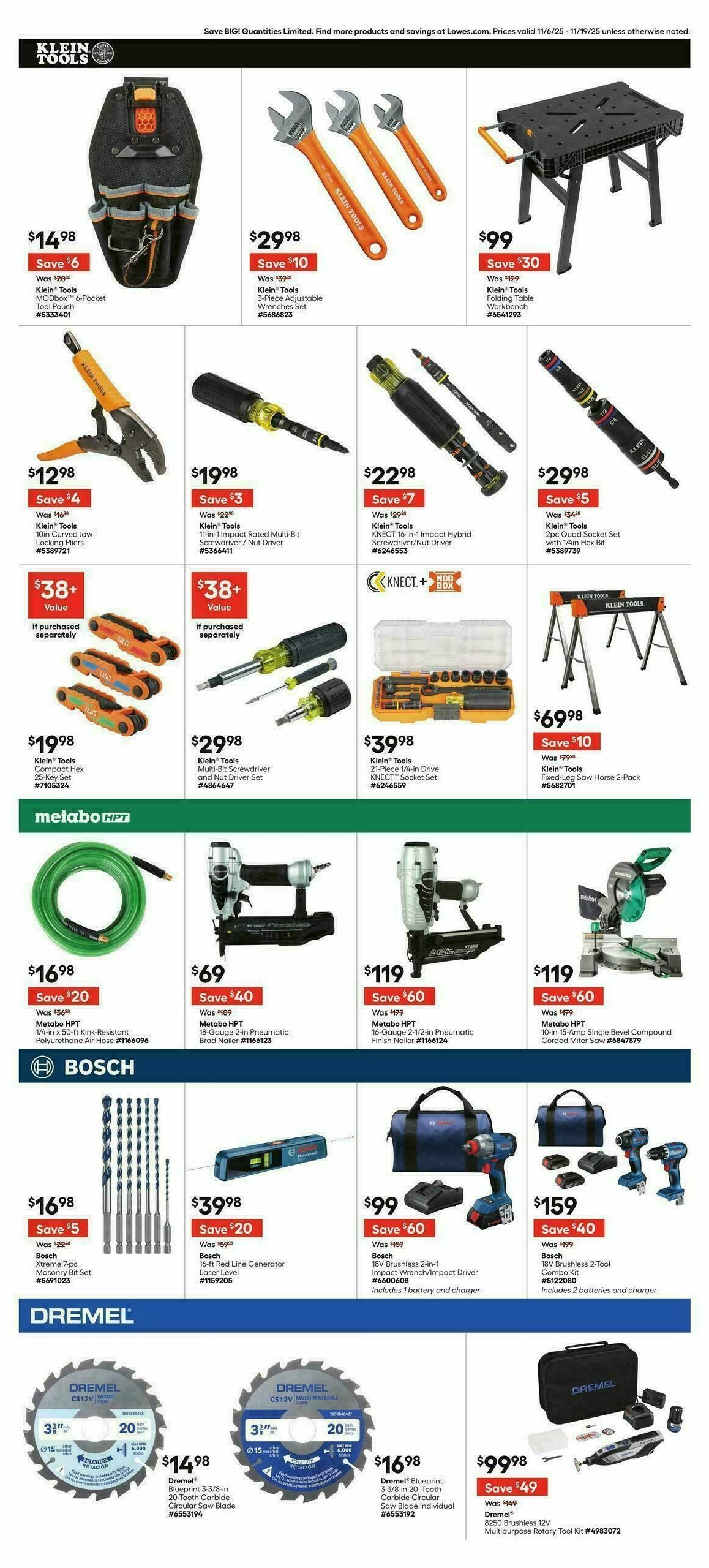 Lowe's Weekly Ad from November 6