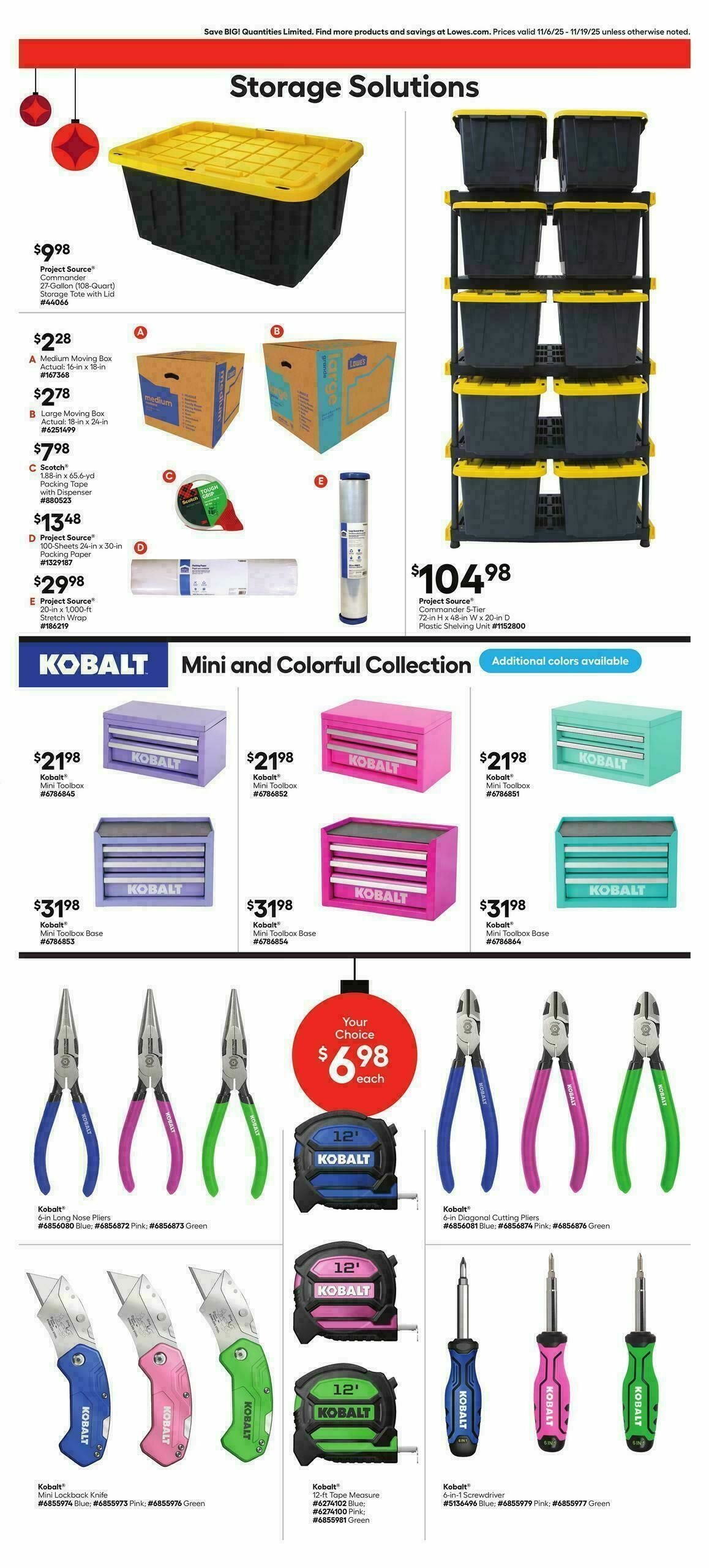 Lowe's Weekly Ad from November 6