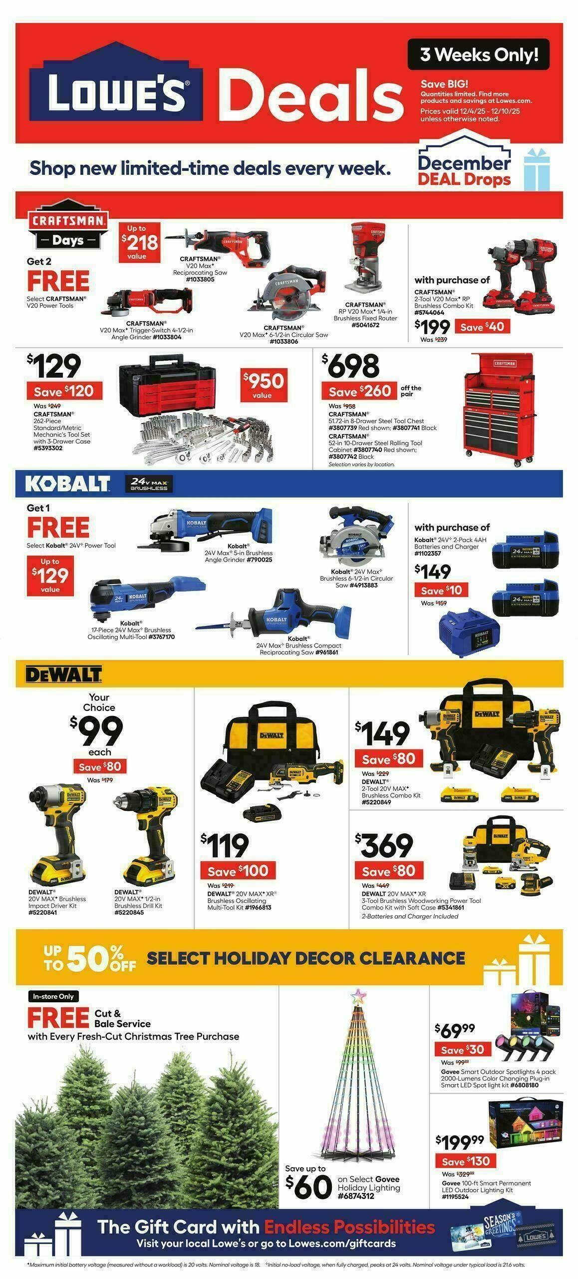 Lowe's Weekly Ad from December 4