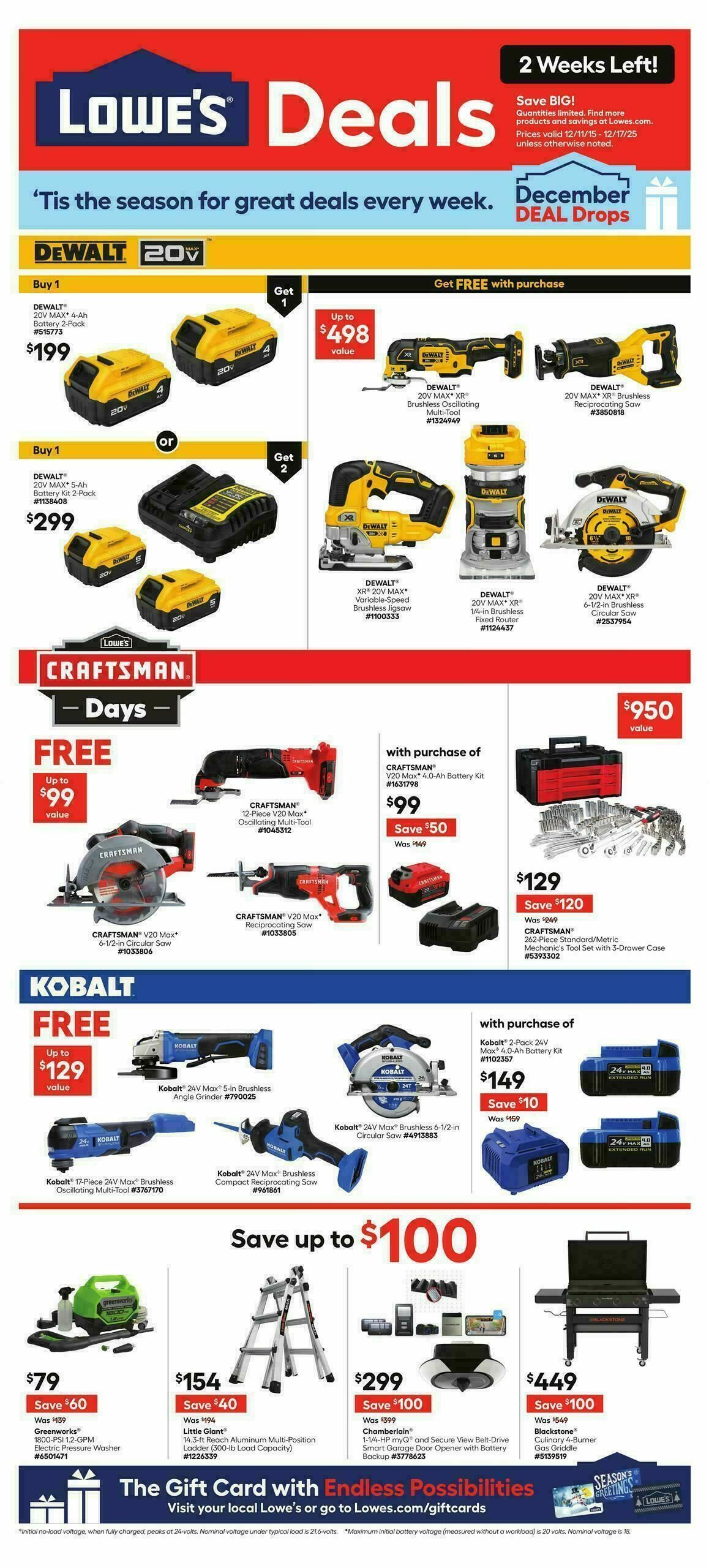 Lowe's Weekly Ad from December 11