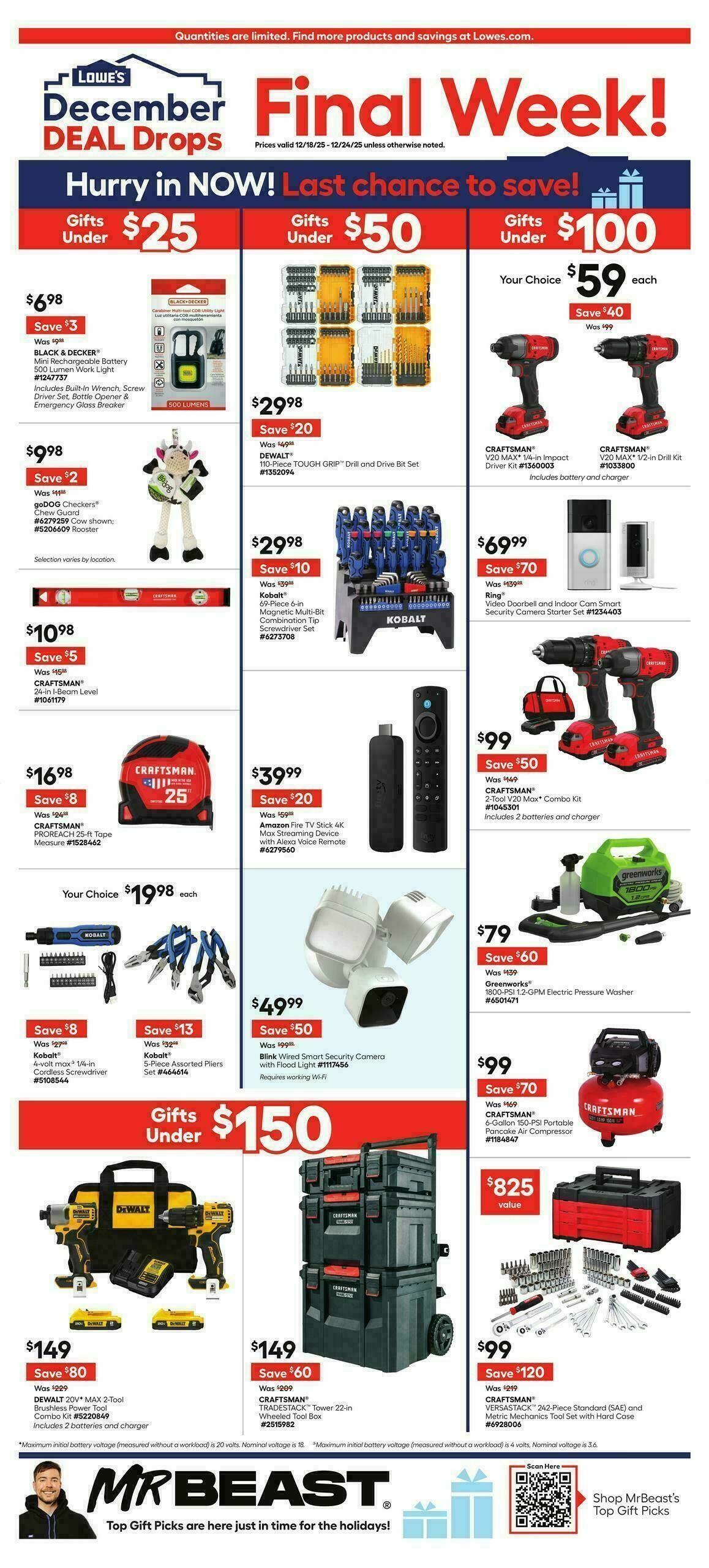 Lowe's Weekly Ad from December 18