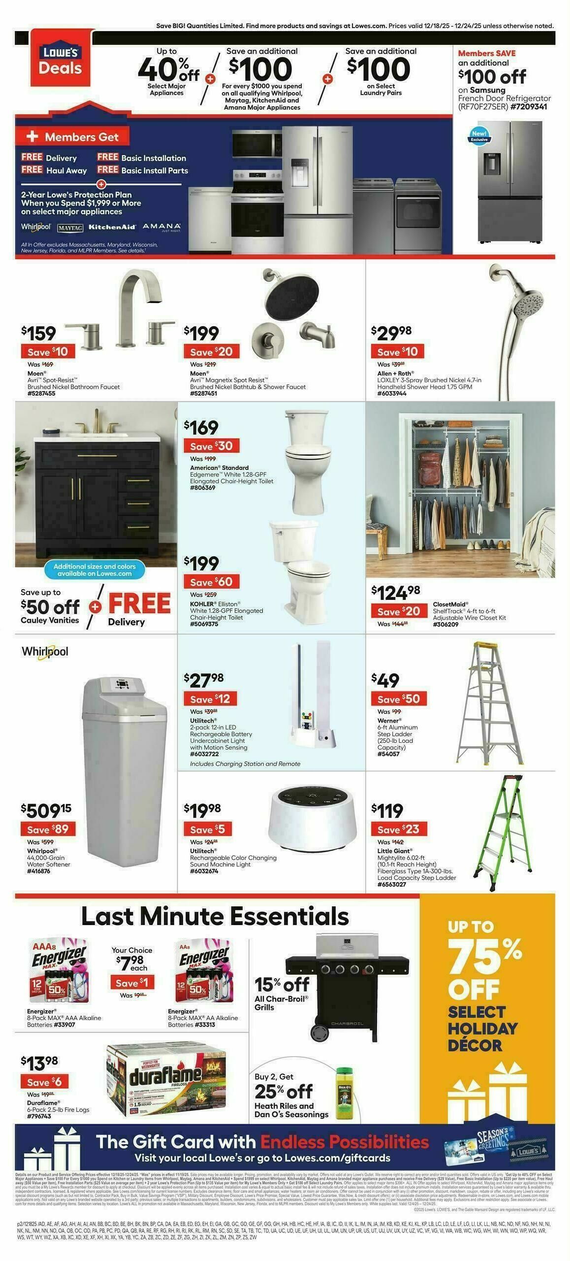 Lowe's Weekly Ad from December 18