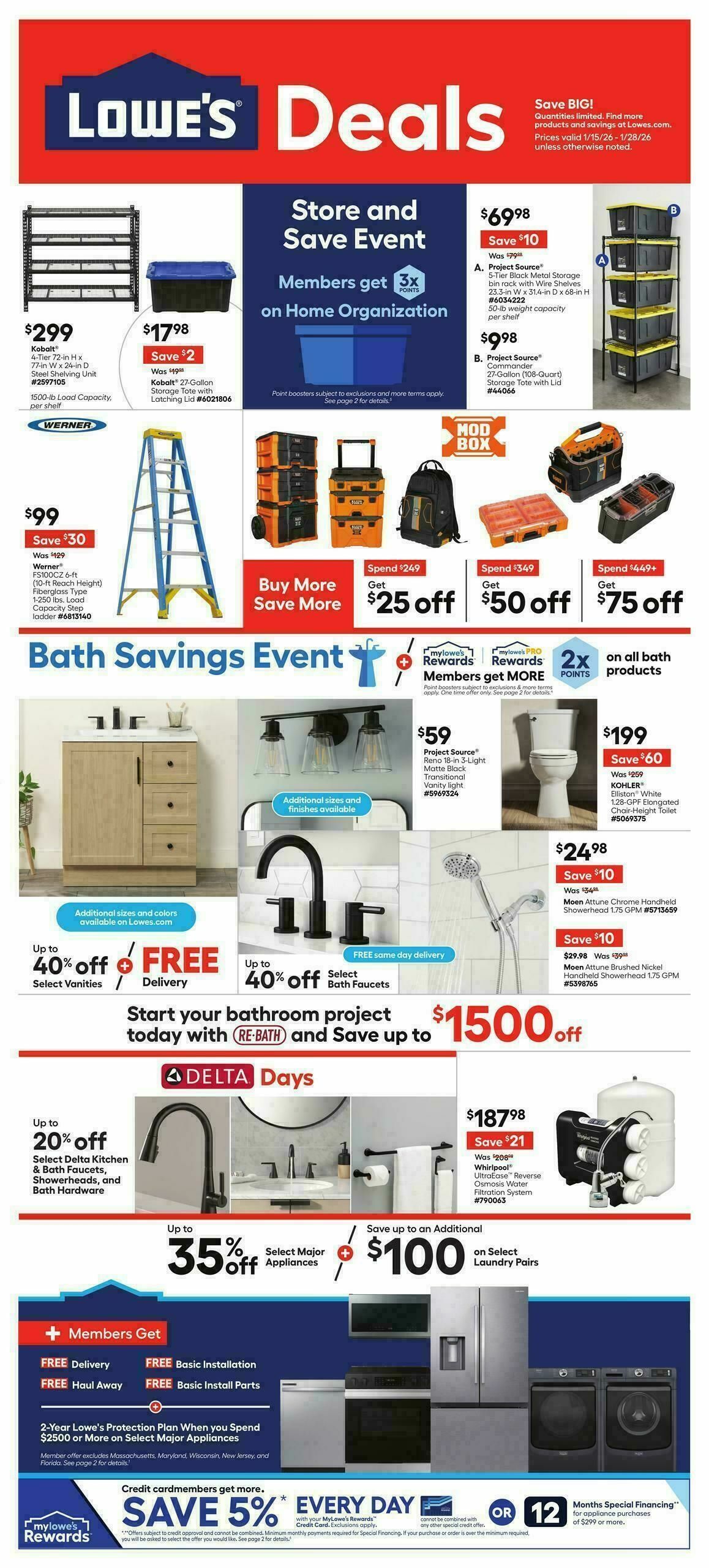 Lowe's Weekly Ad from January 15