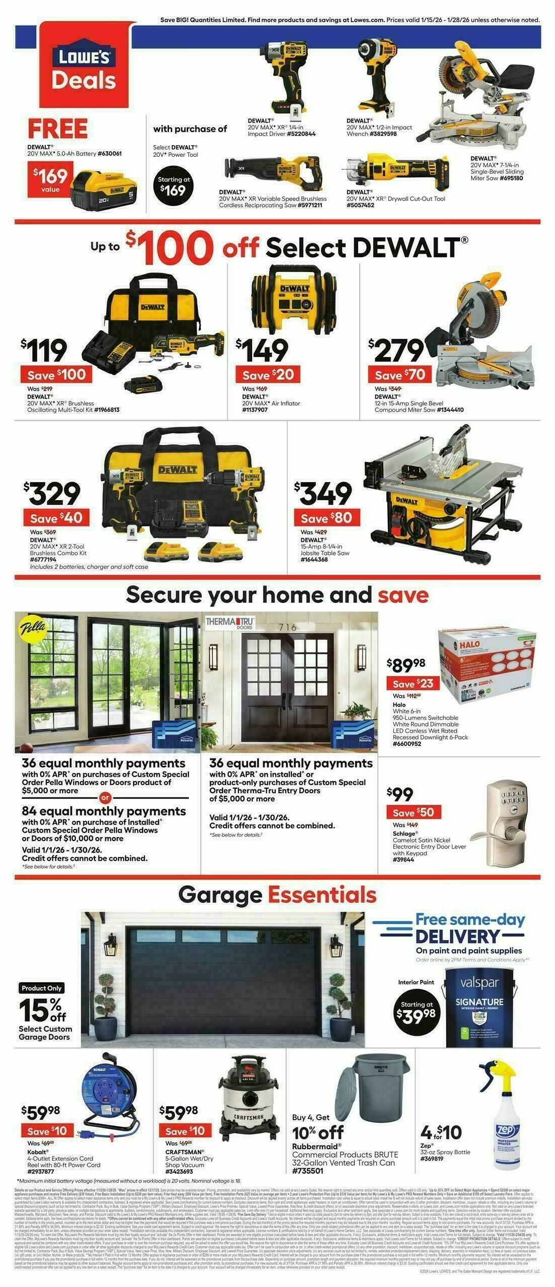 Lowe's Weekly Ad from January 15
