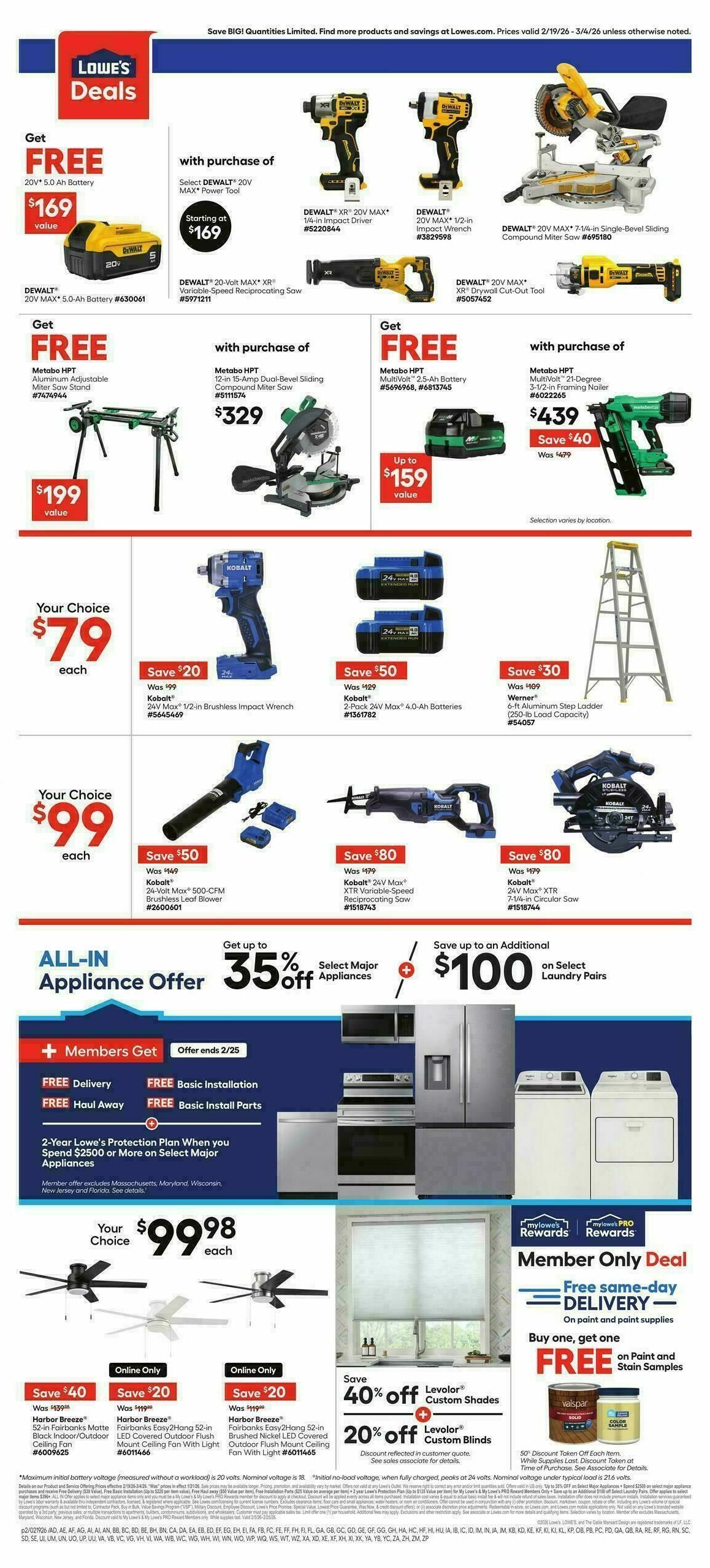 Lowe's Weekly Ad from February 19