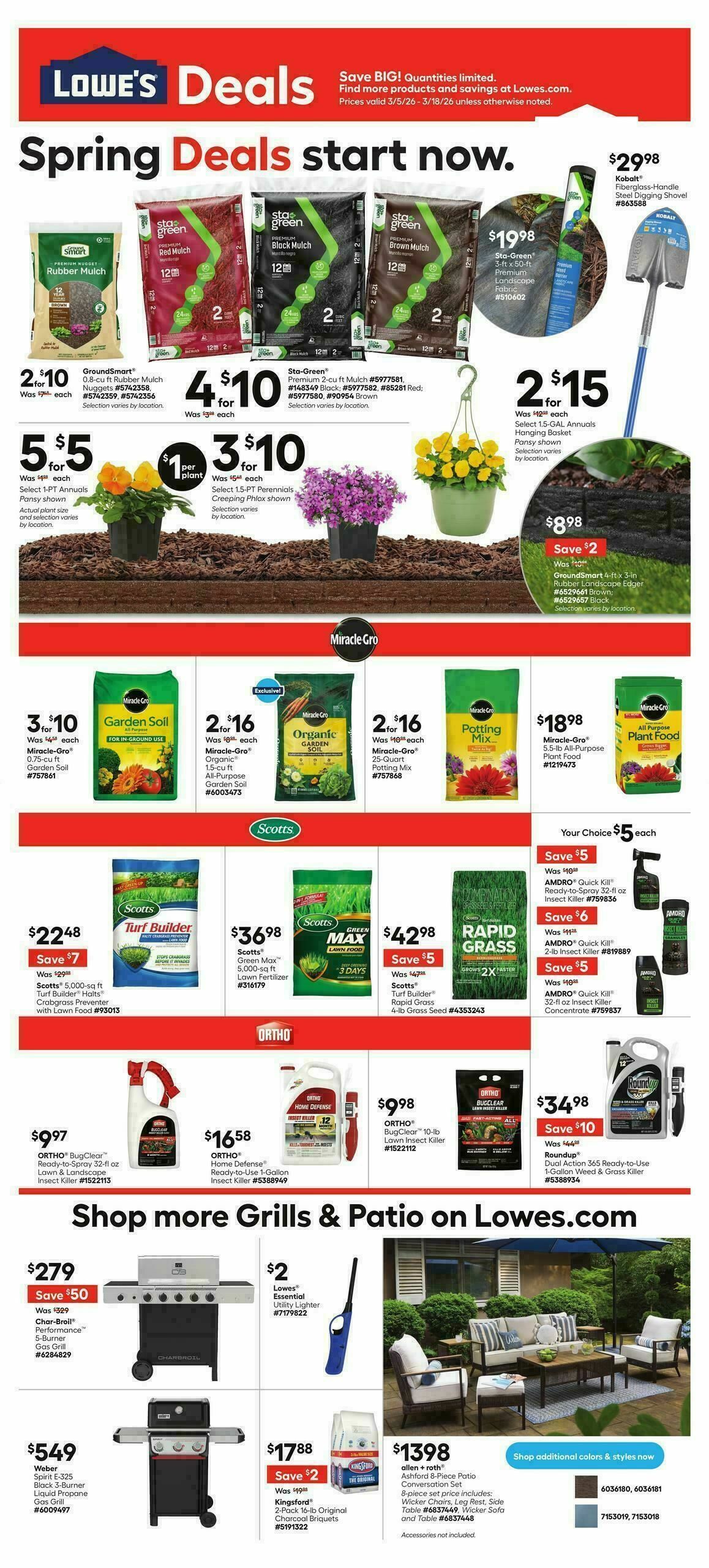 Lowe's Weekly Ad from March 5