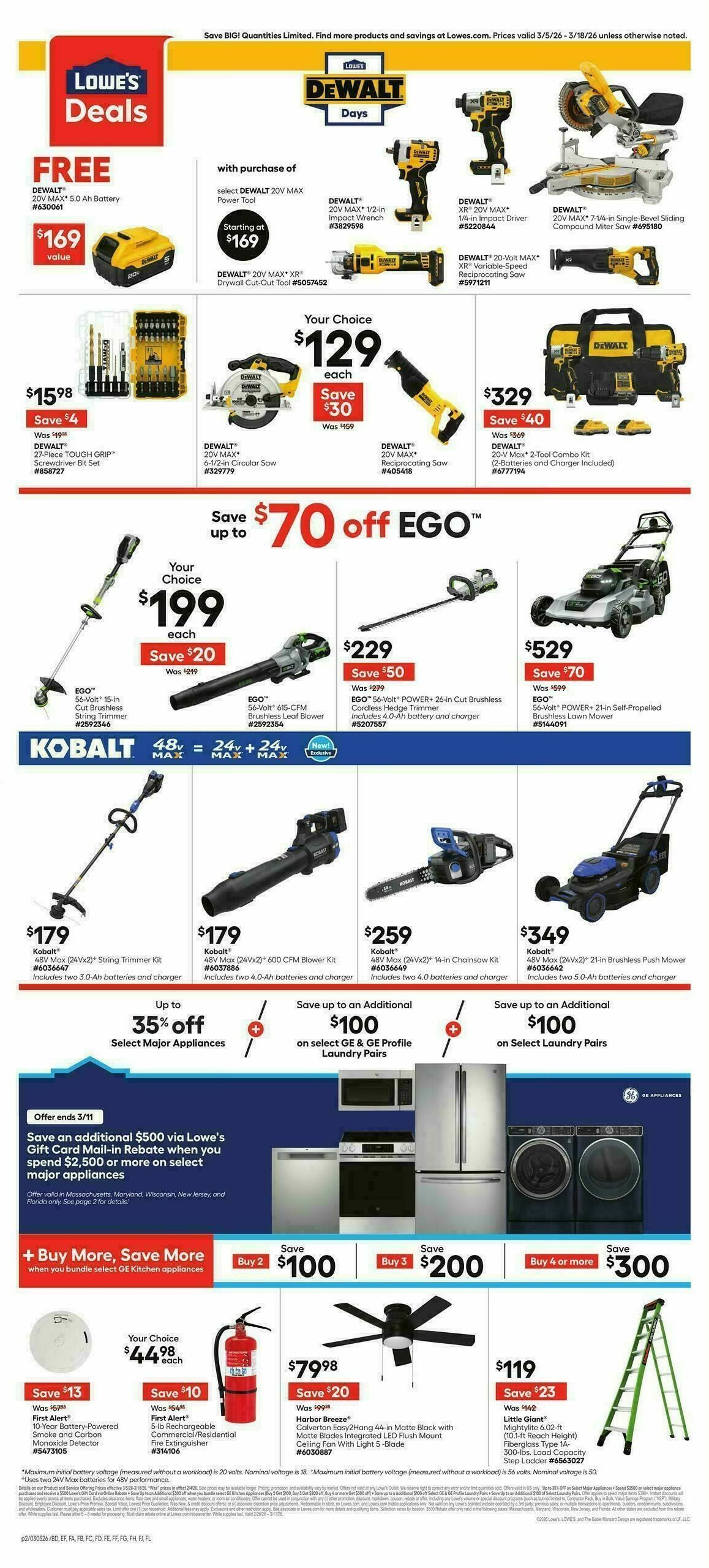 Lowe's Weekly Ad from March 5