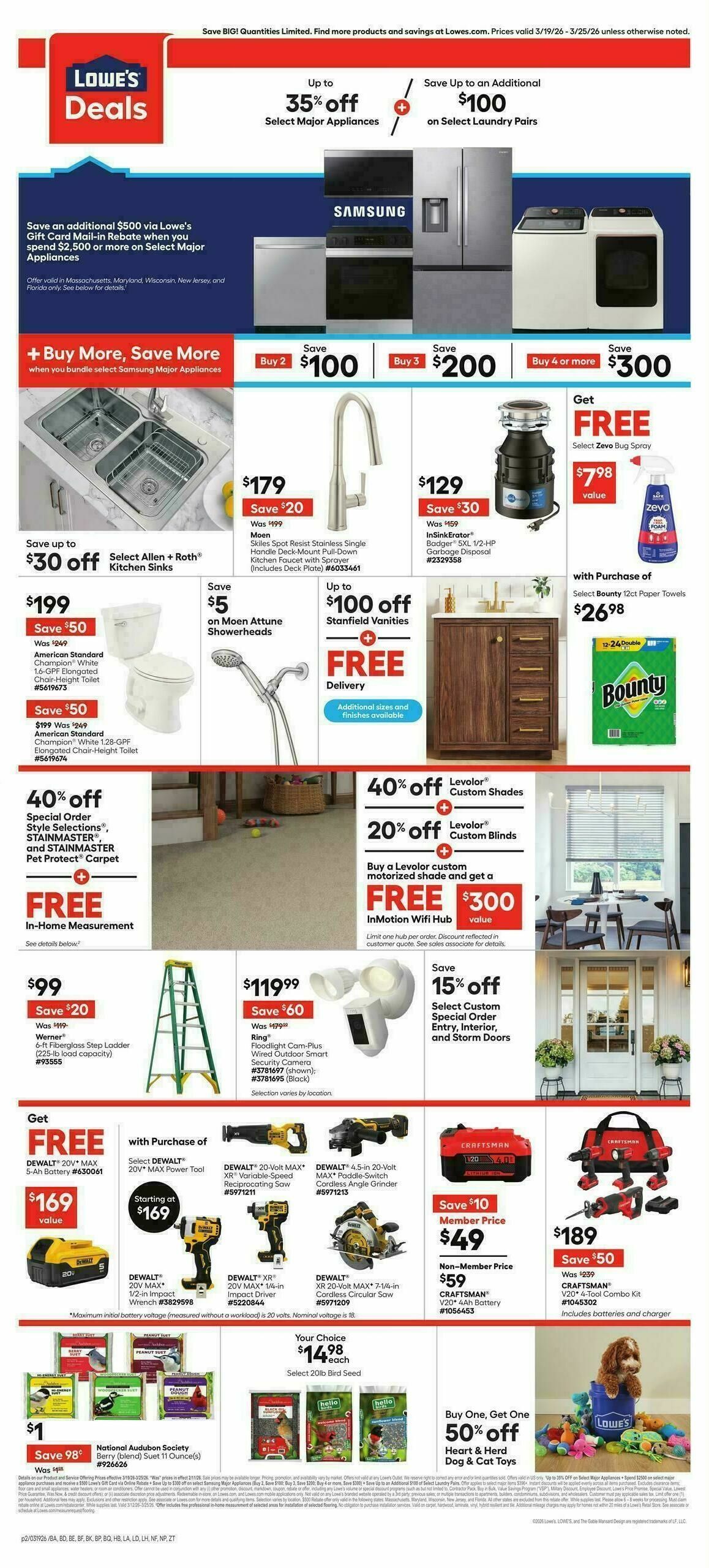 Lowe's Weekly Ad from March 19