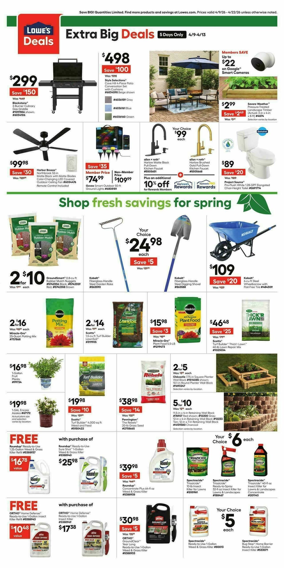 Lowe's Weekly Ad from April 9