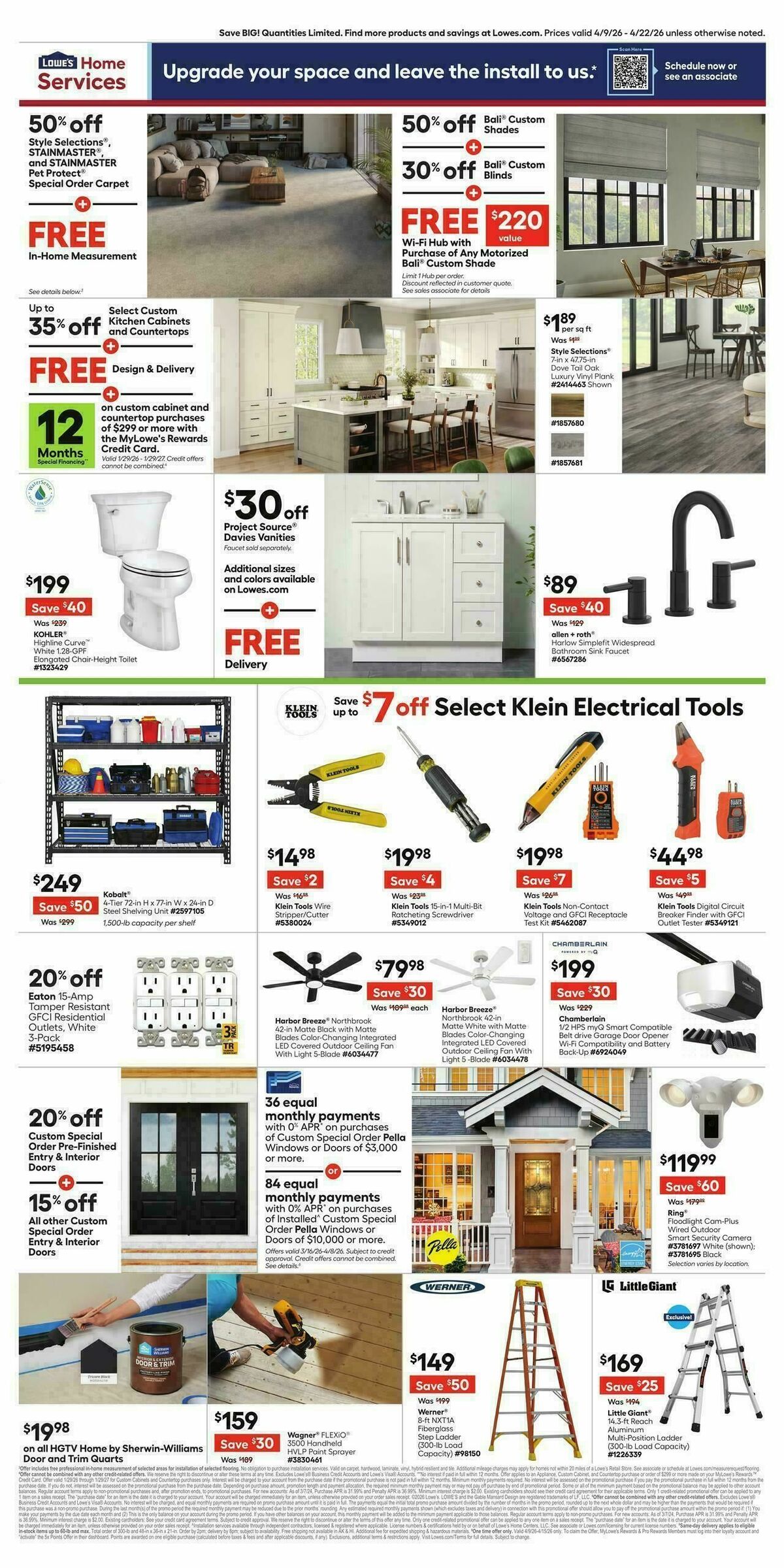 Lowe's Weekly Ad from April 9