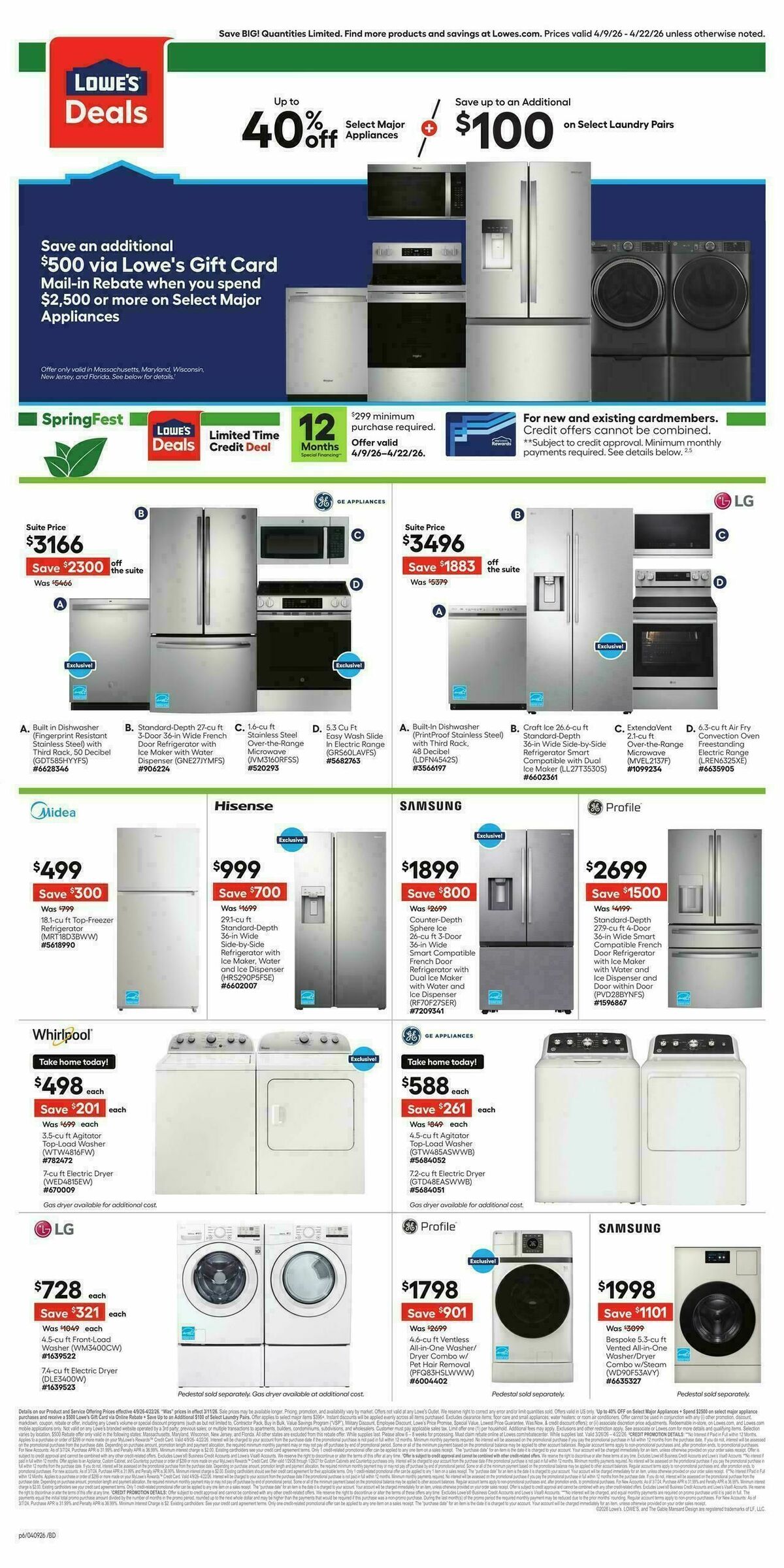 Lowe's Weekly Ad from April 9