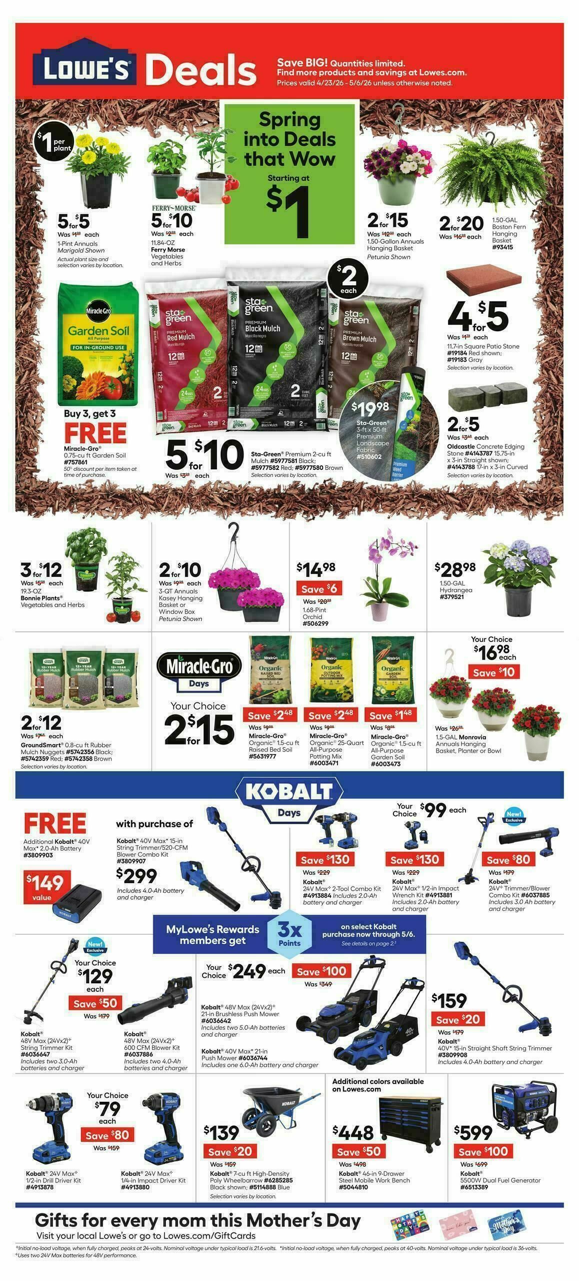 Lowe's Weekly Ad from April 23