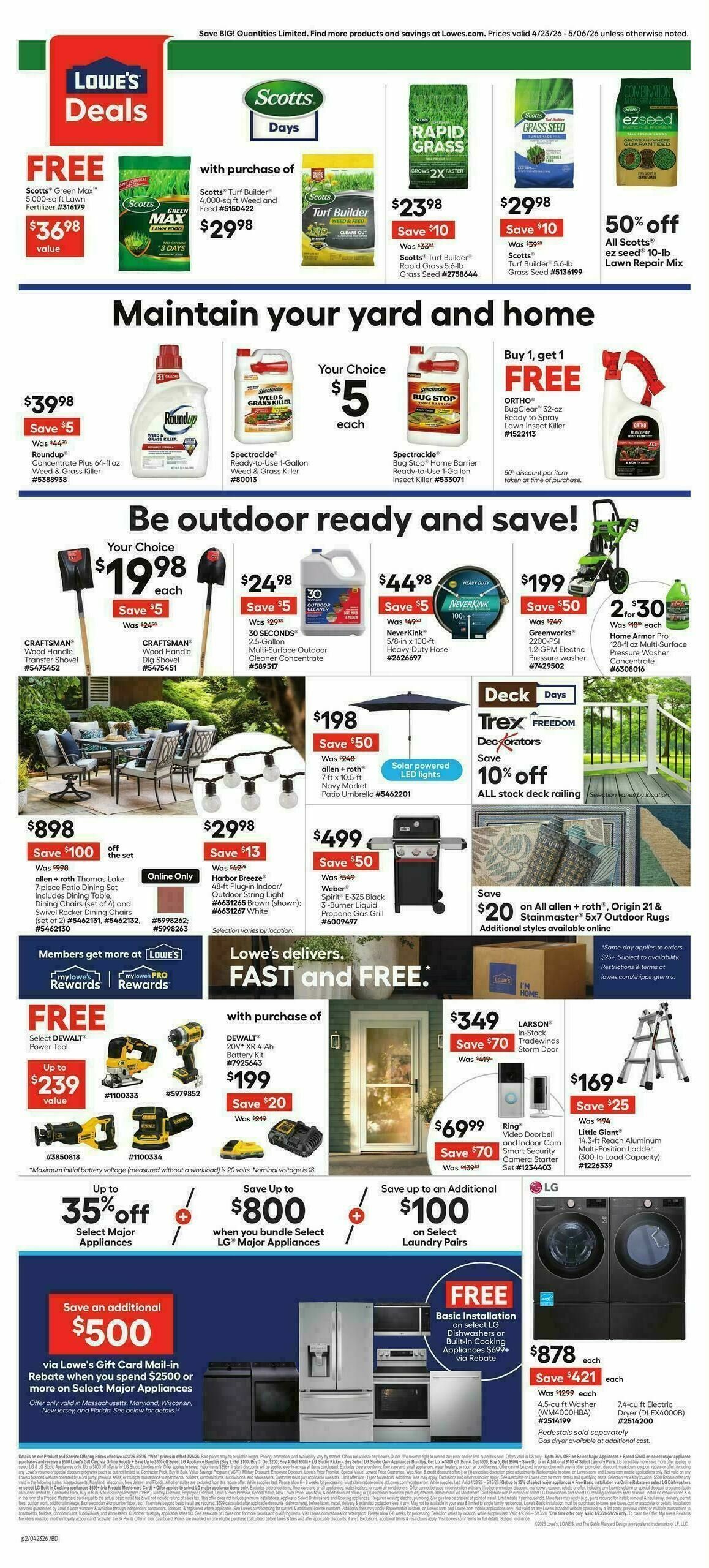 Lowe's Weekly Ad from April 23