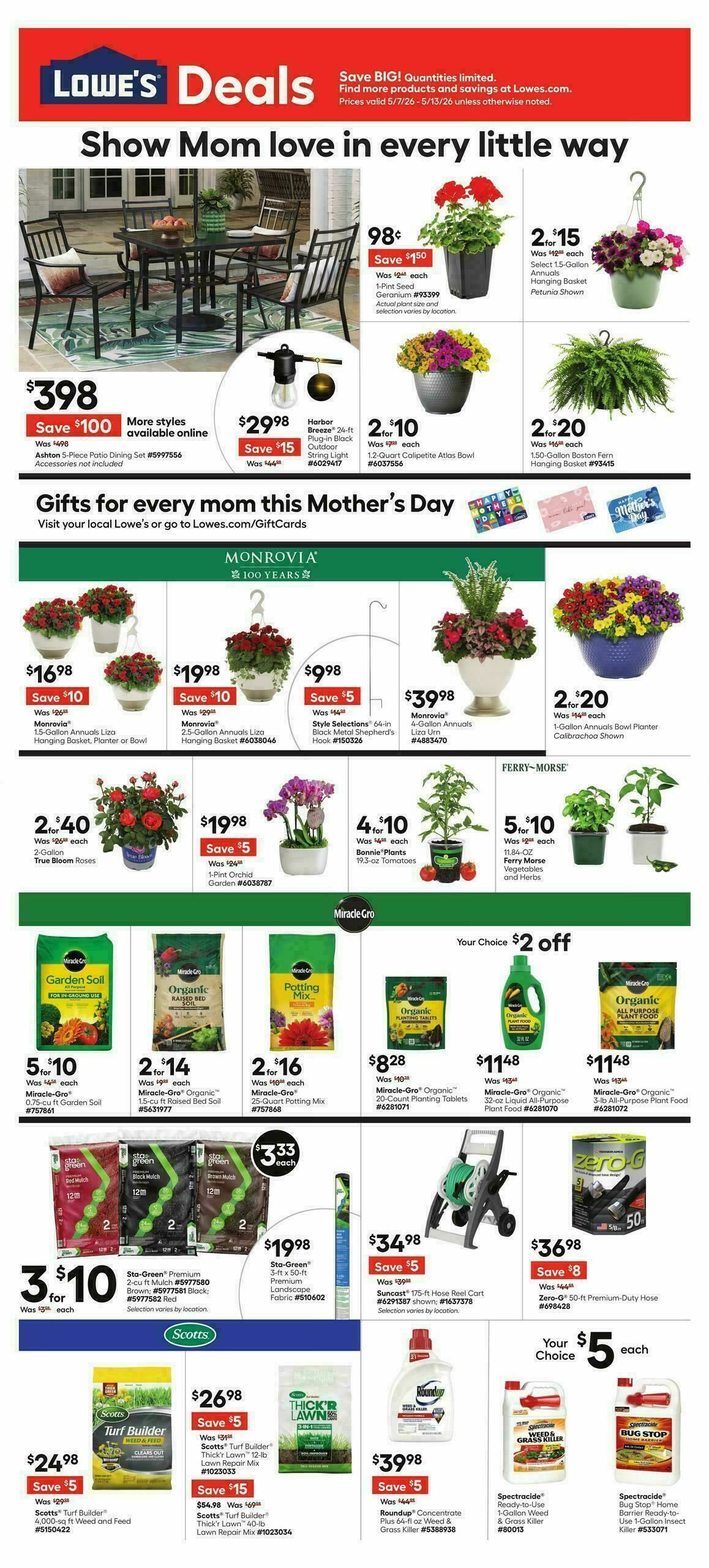 Lowe's Weekly Ad from May 7