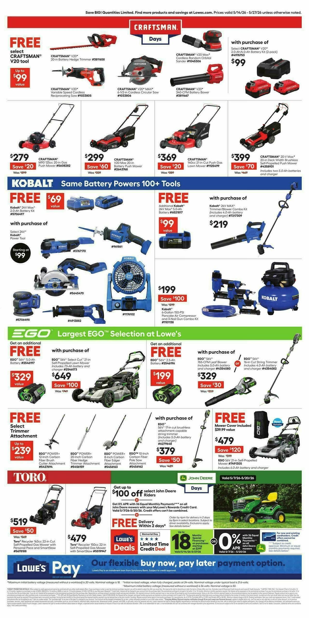 Lowe's Weekly Ad from May 14