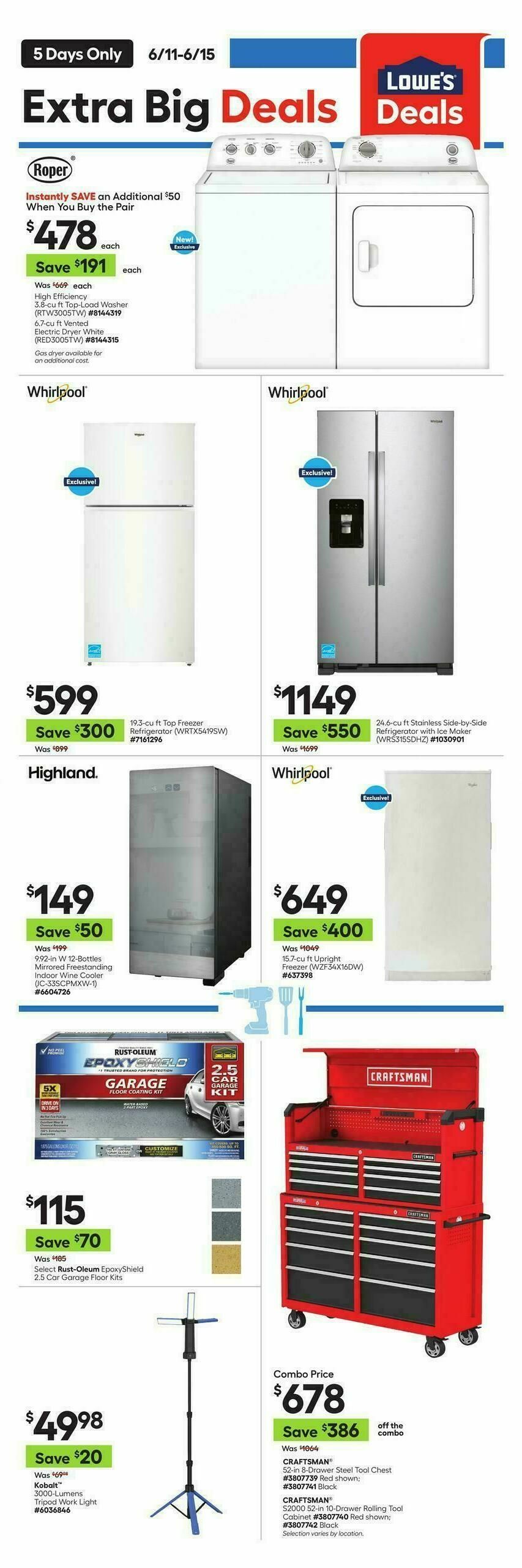 Lowe's Weekly Ad from June 11