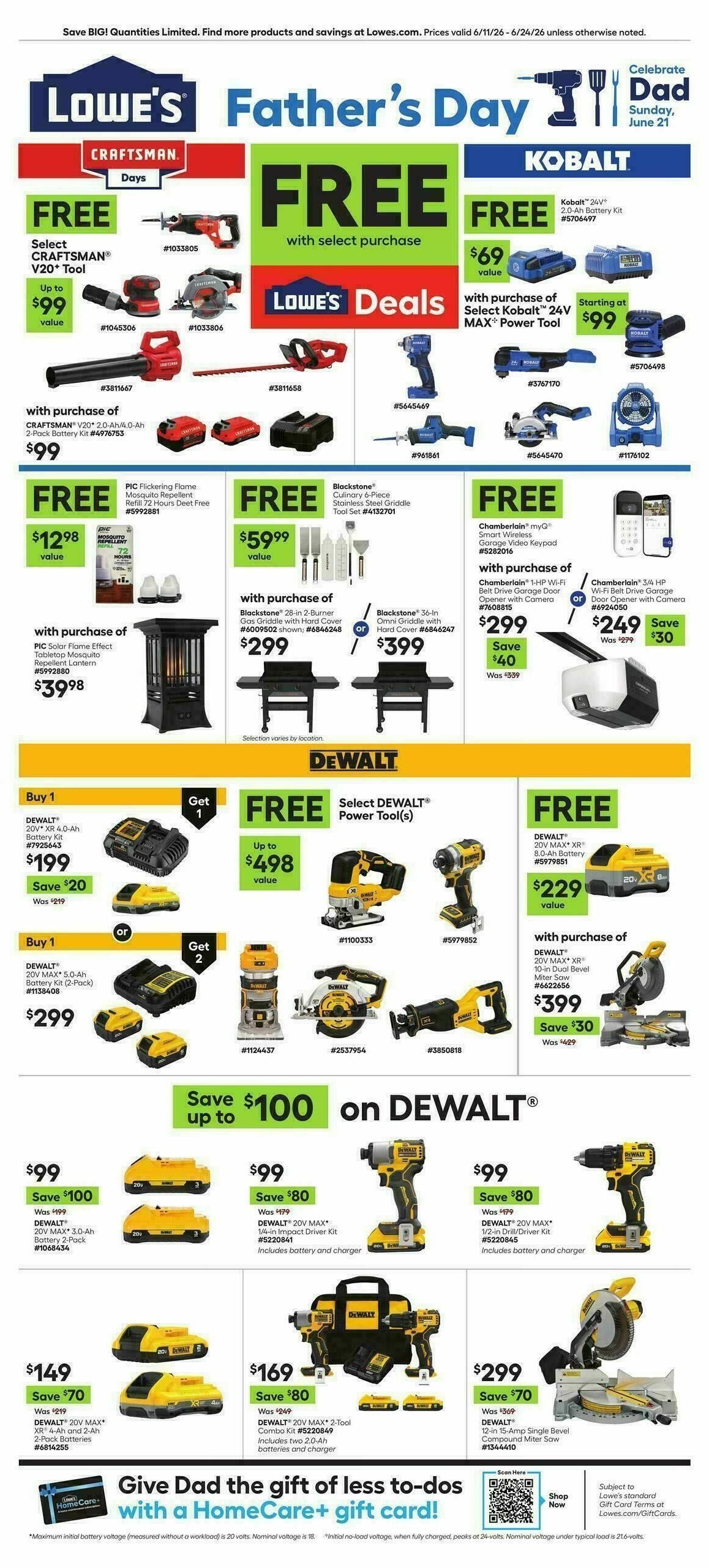 Lowe's Weekly Ad from June 11