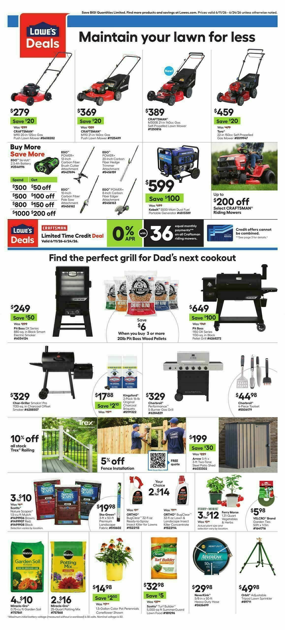 Lowe's Weekly Ad from June 11