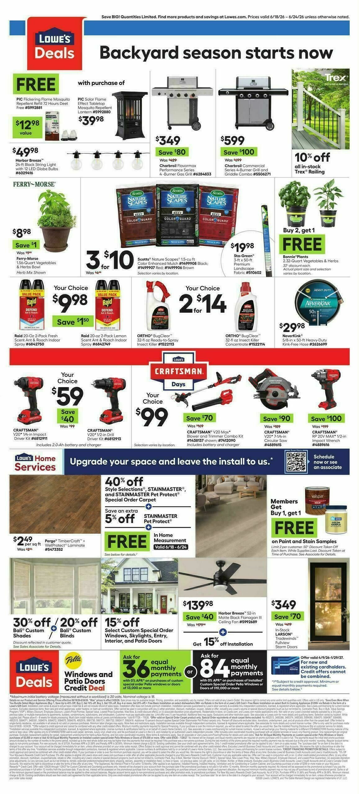 Lowe's Weekly Ad from June 18