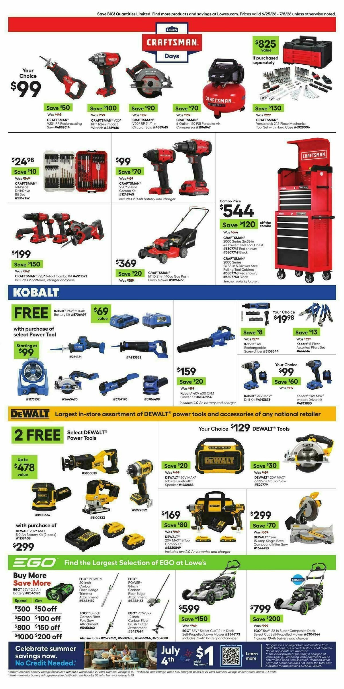Lowe's Weekly Ad from June 25